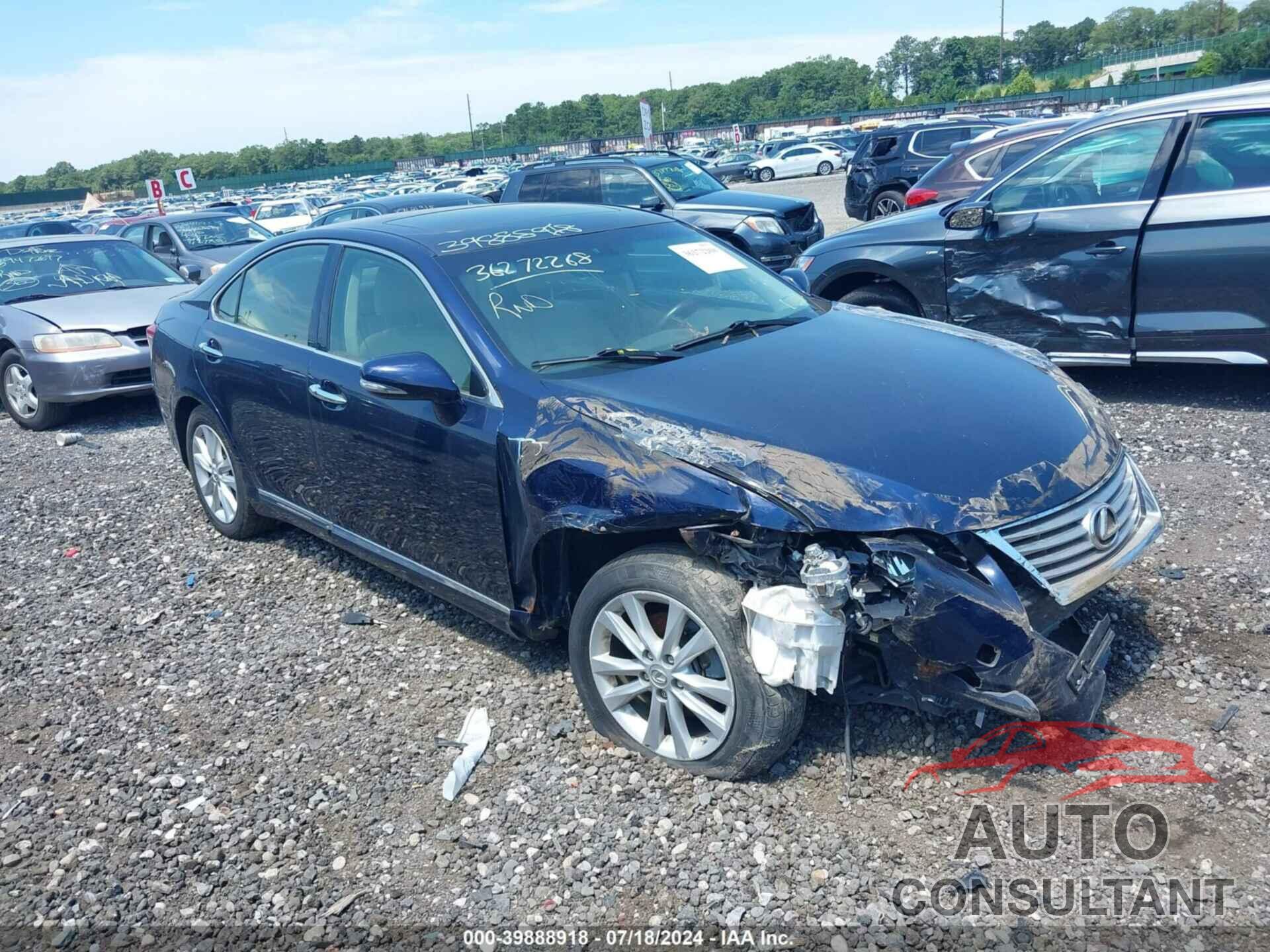 LEXUS ES 350 2012 - JTHBK1EGXC2477265