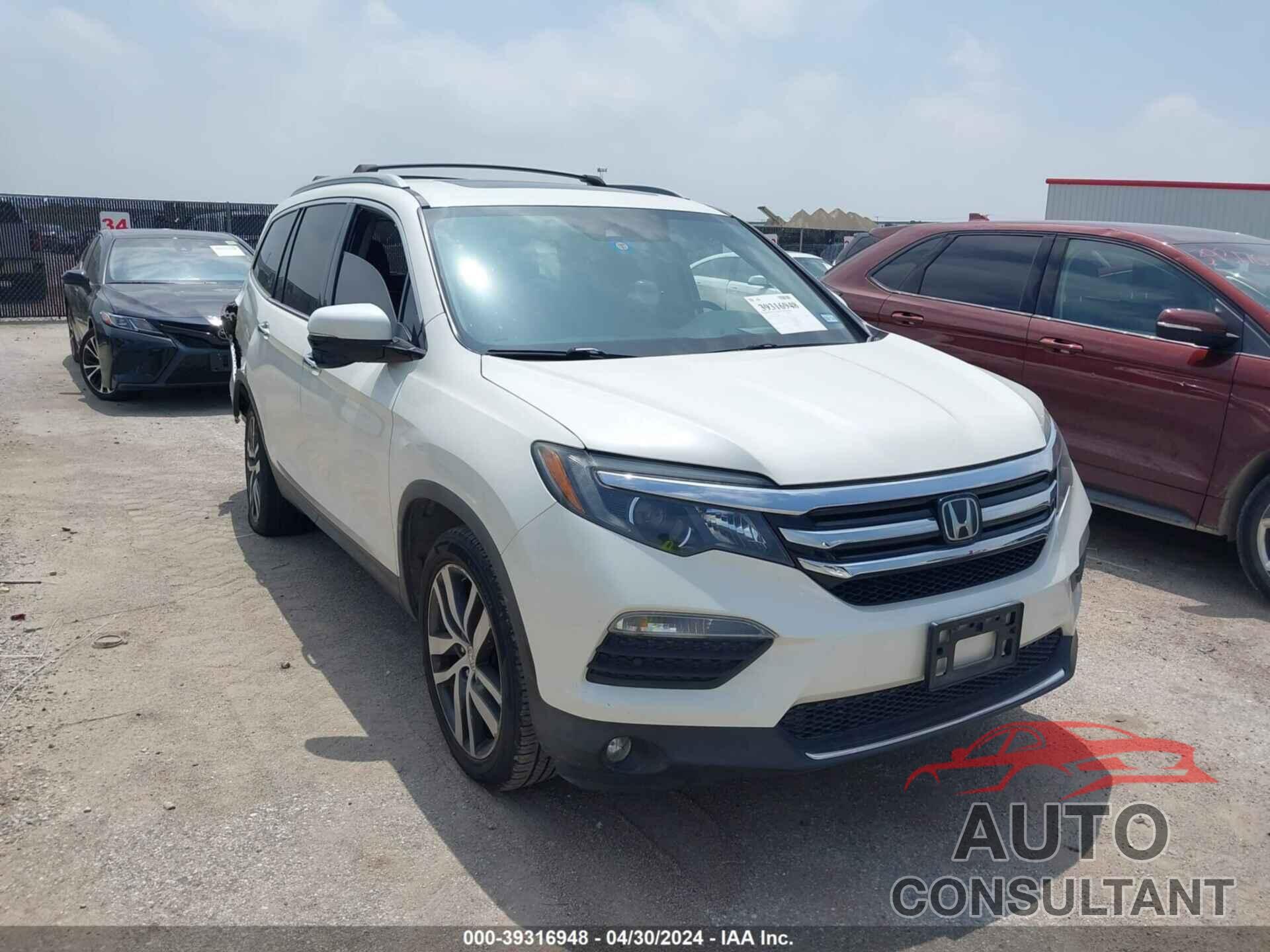 HONDA PILOT 2017 - 5FNYF5H97HB008885