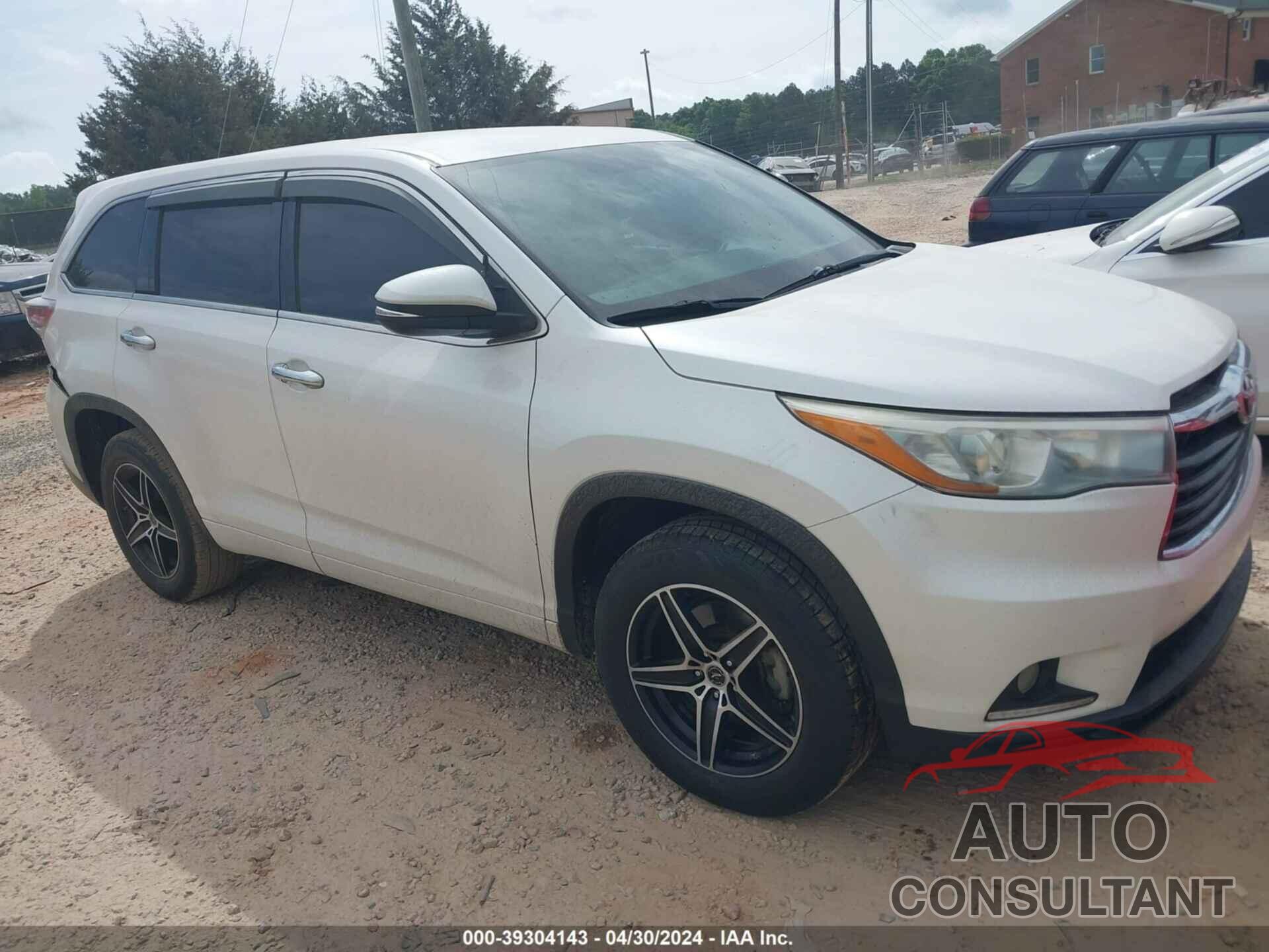 TOYOTA HIGHLANDER 2016 - 5TDZARFH0GS018169