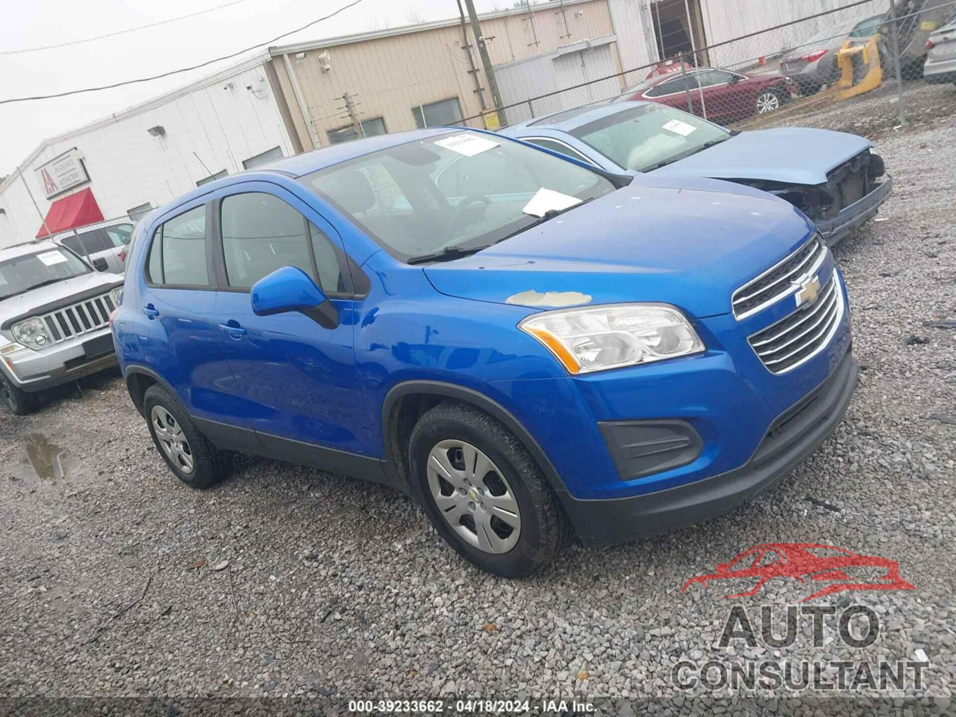 CHEVROLET TRAX 2016 - KL7CJKSBXGB720504