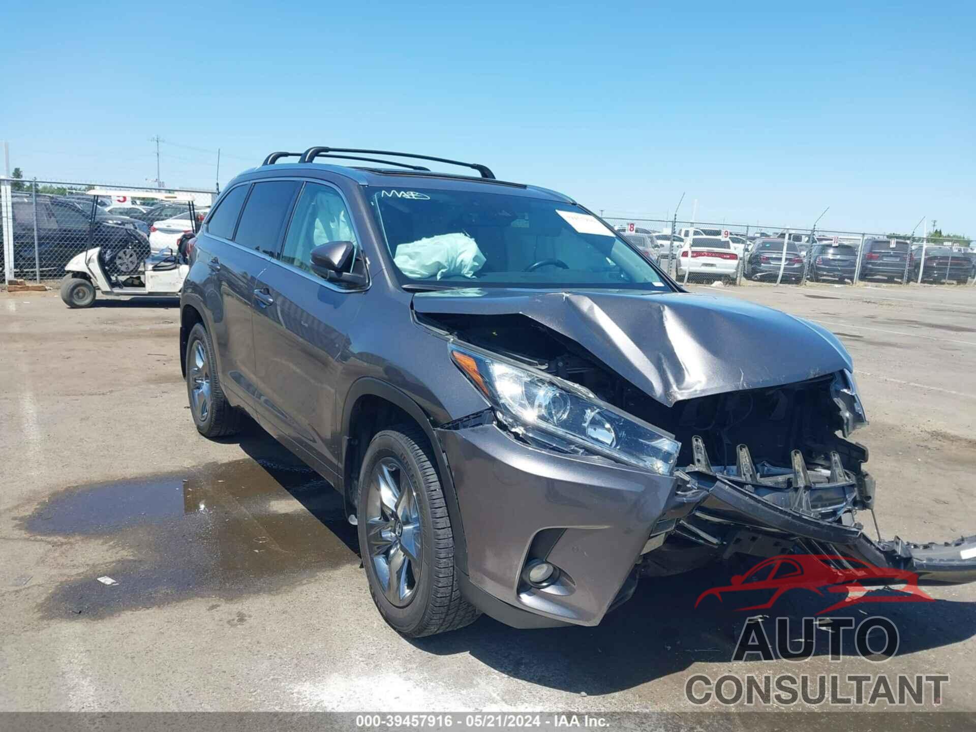 TOYOTA HIGHLANDER 2018 - 5TDDZRFHXJS490552