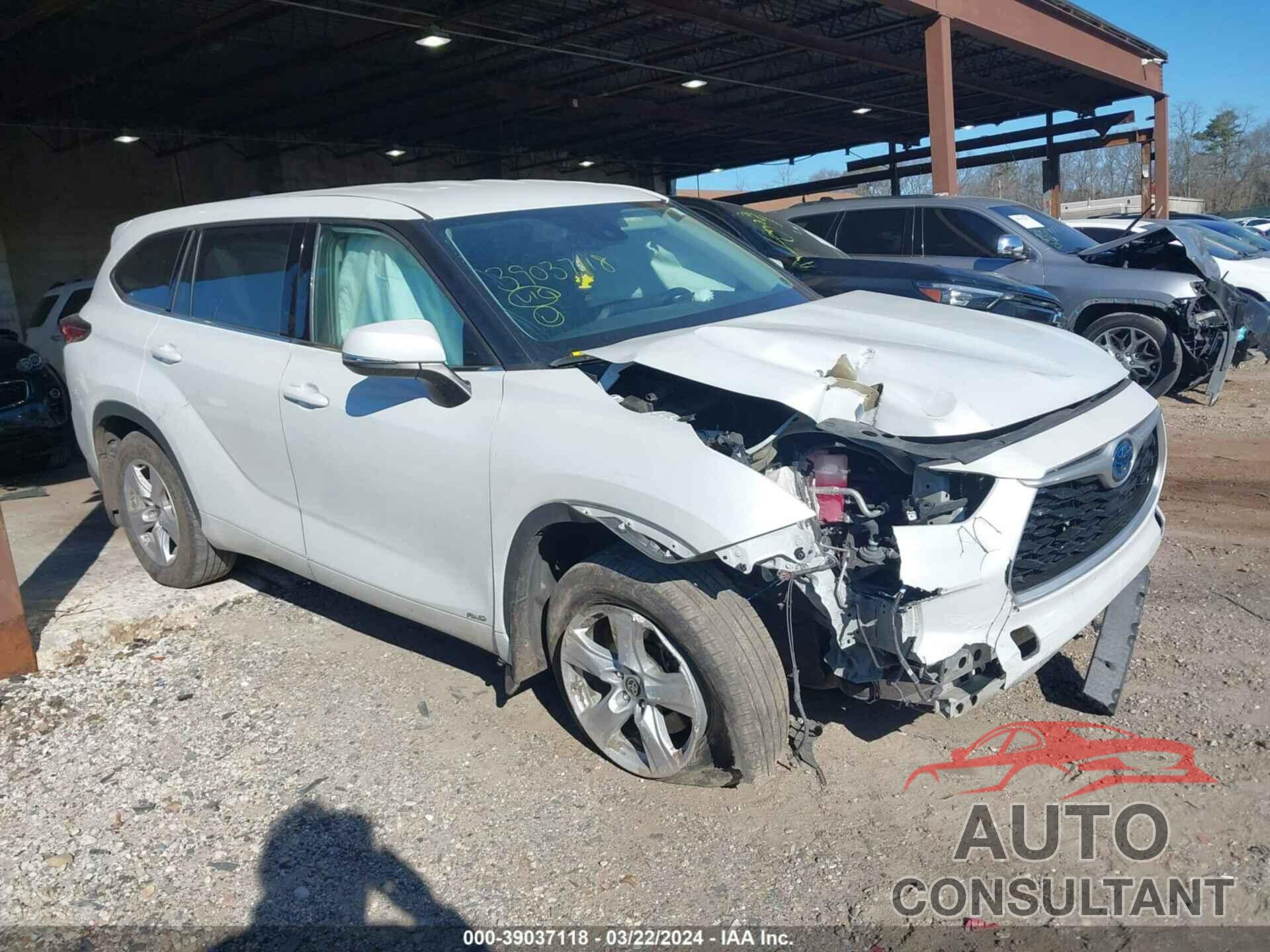 TOYOTA HIGHLANDER 2022 - 5TDBBRCH9NS546650