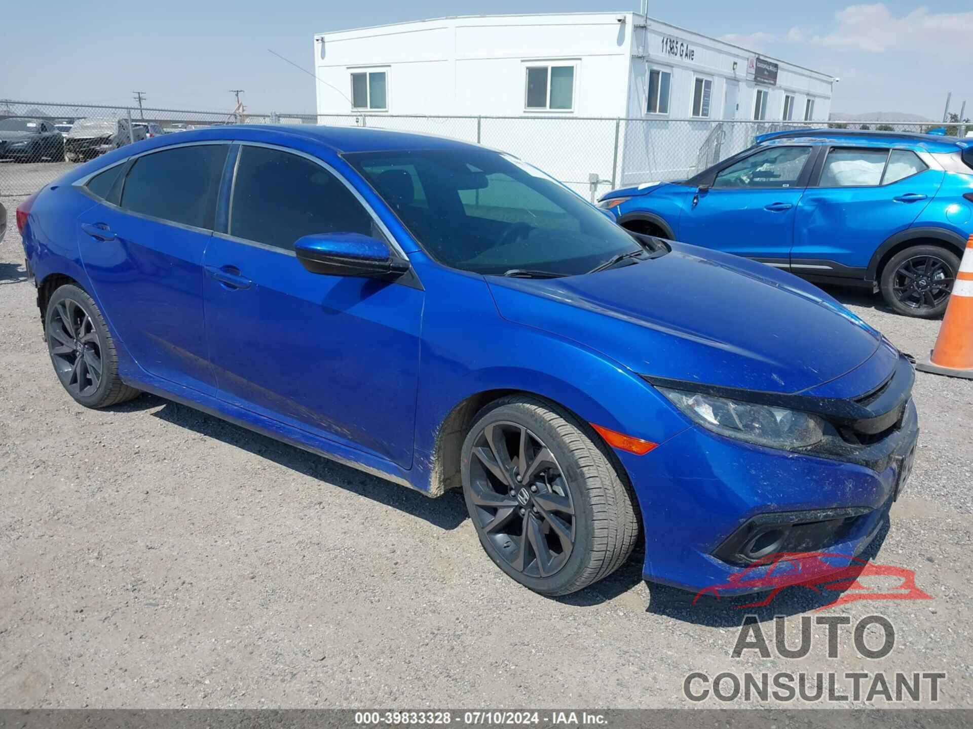 HONDA CIVIC 2019 - 2HGFC2F85KH520527