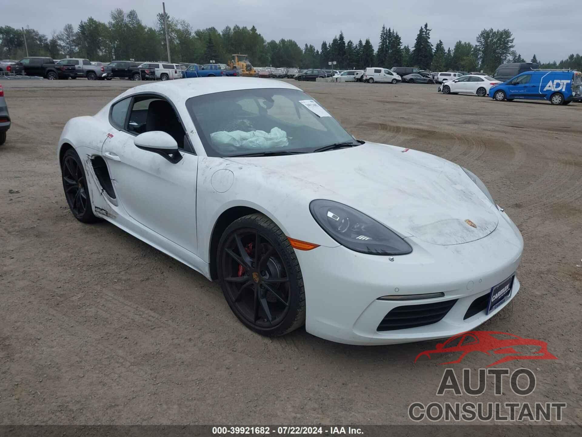 PORSCHE 718 CAYMAN 2019 - WP0AA2A85KS261469