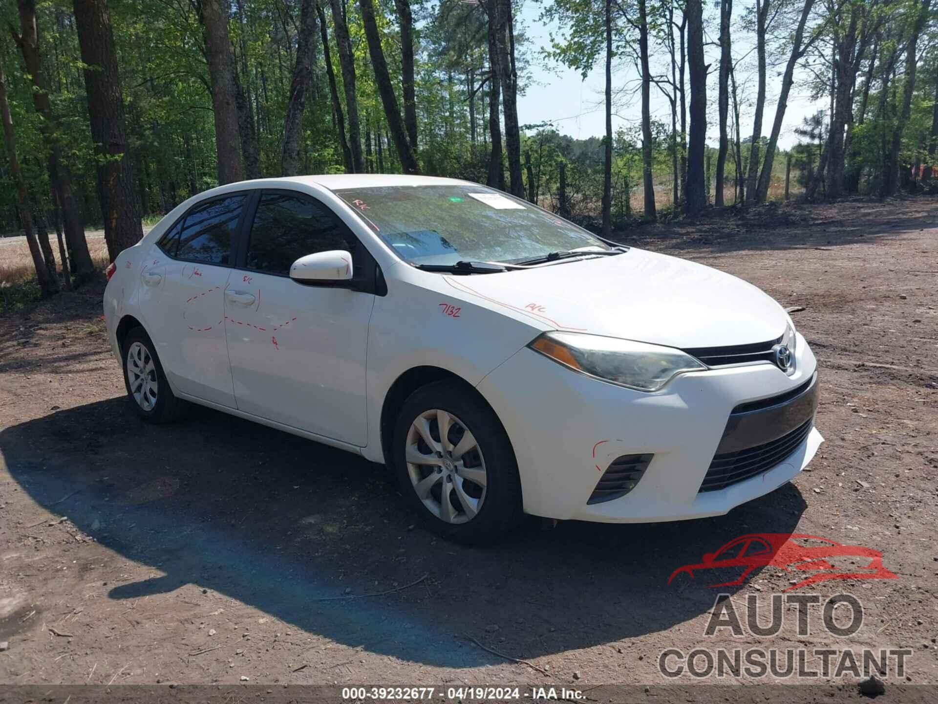 TOYOTA COROLLA 2016 - 2T1BURHE7GC567694