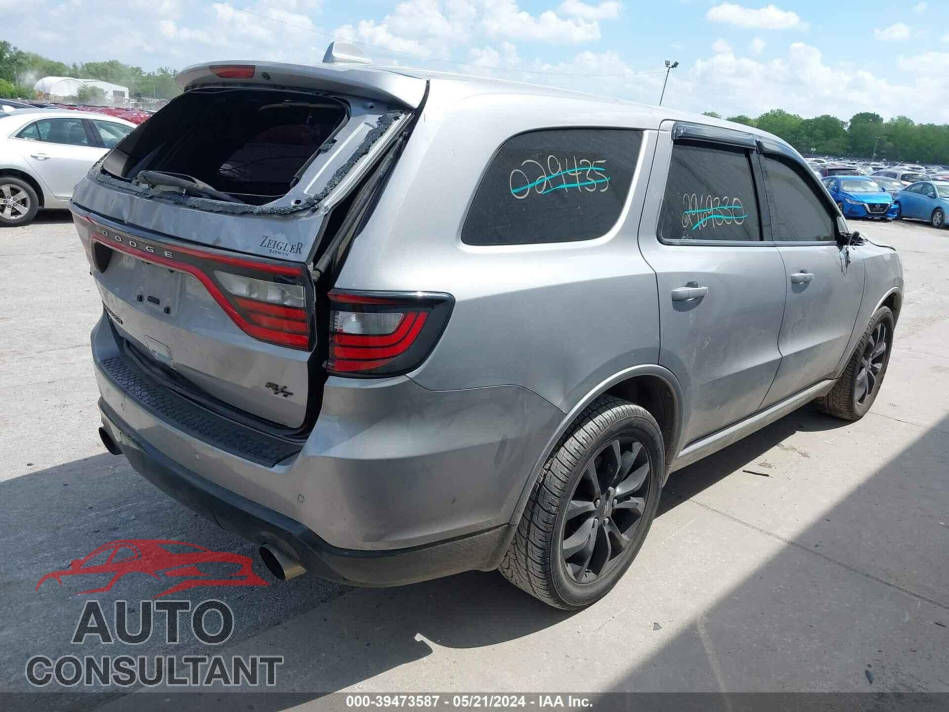 DODGE DURANGO 2019 - 1C4SDJCTXKC848719