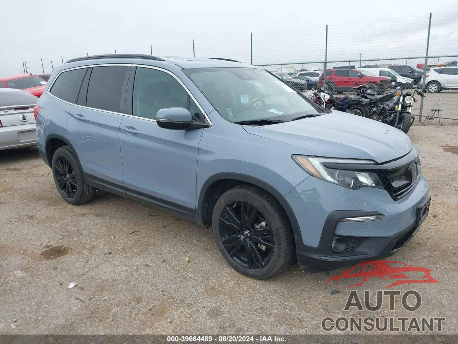 HONDA PILOT 2022 - 5FNYF5H21NB018083