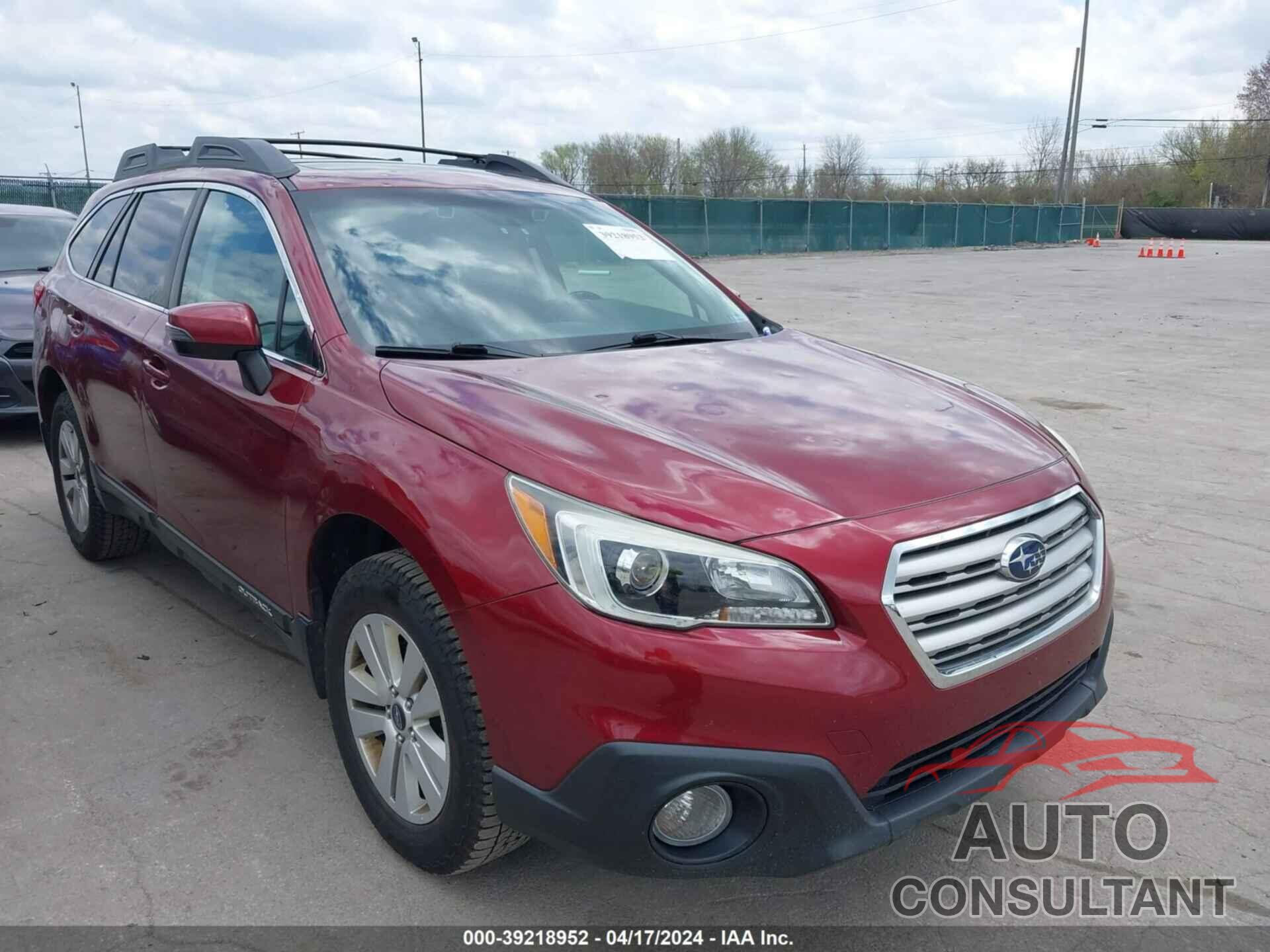 SUBARU OUTBACK 2016 - 4S4BSBHCXG3202376