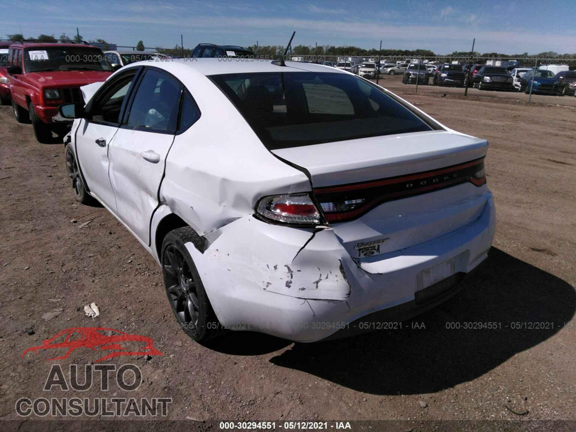 DODGE DART 2016 - 1C3CDFAA3GD533589
