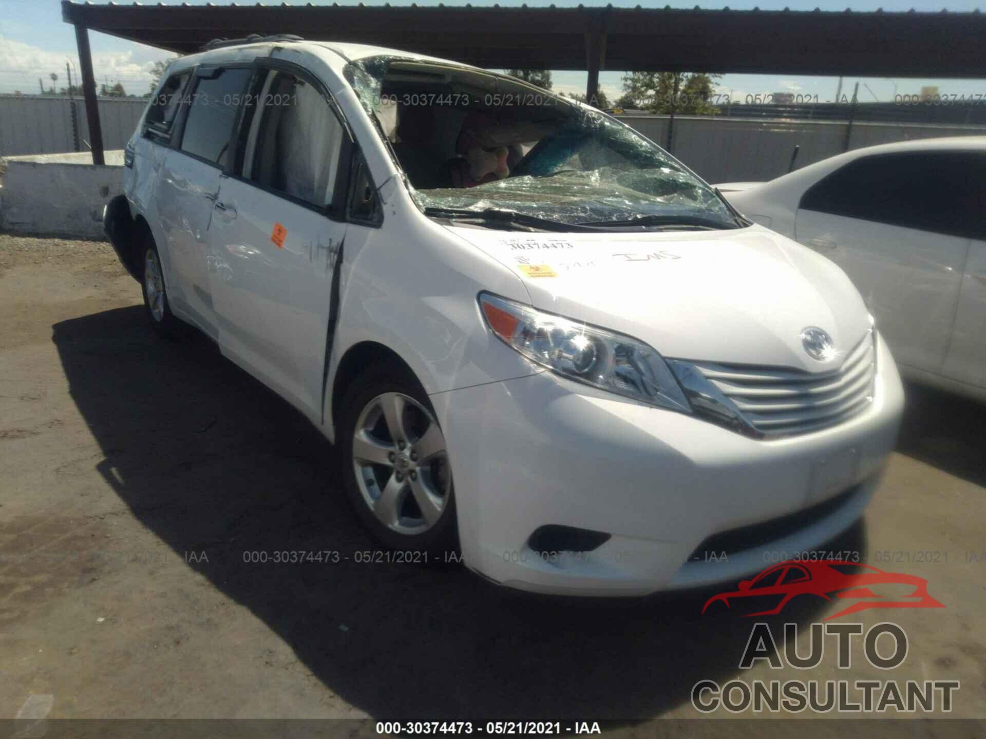 TOYOTA SIENNA 2017 - 5TDKZ3DC8HS882418