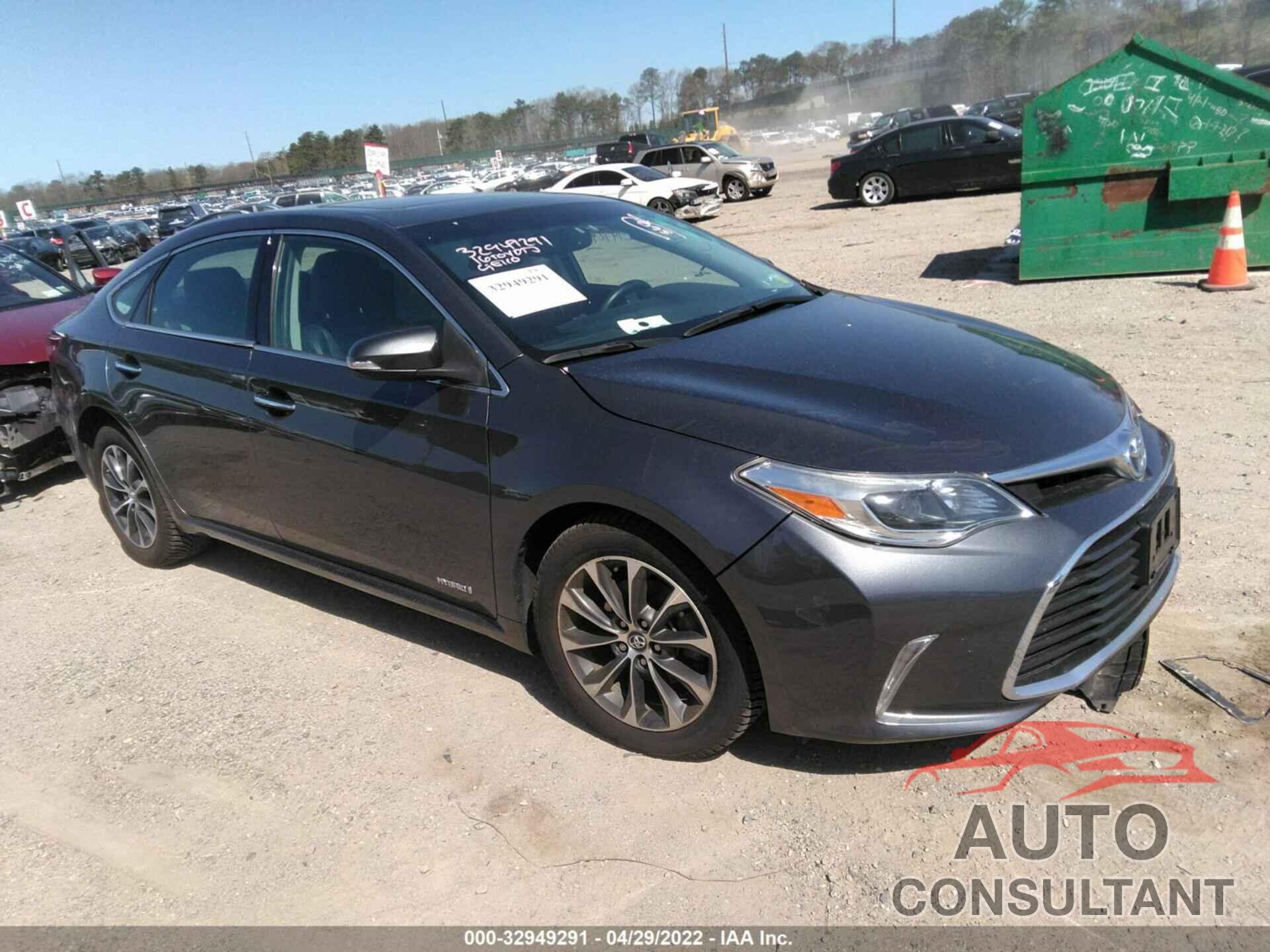 TOYOTA AVALON HYBRID 2016 - 4T1BD1EB2GU051642