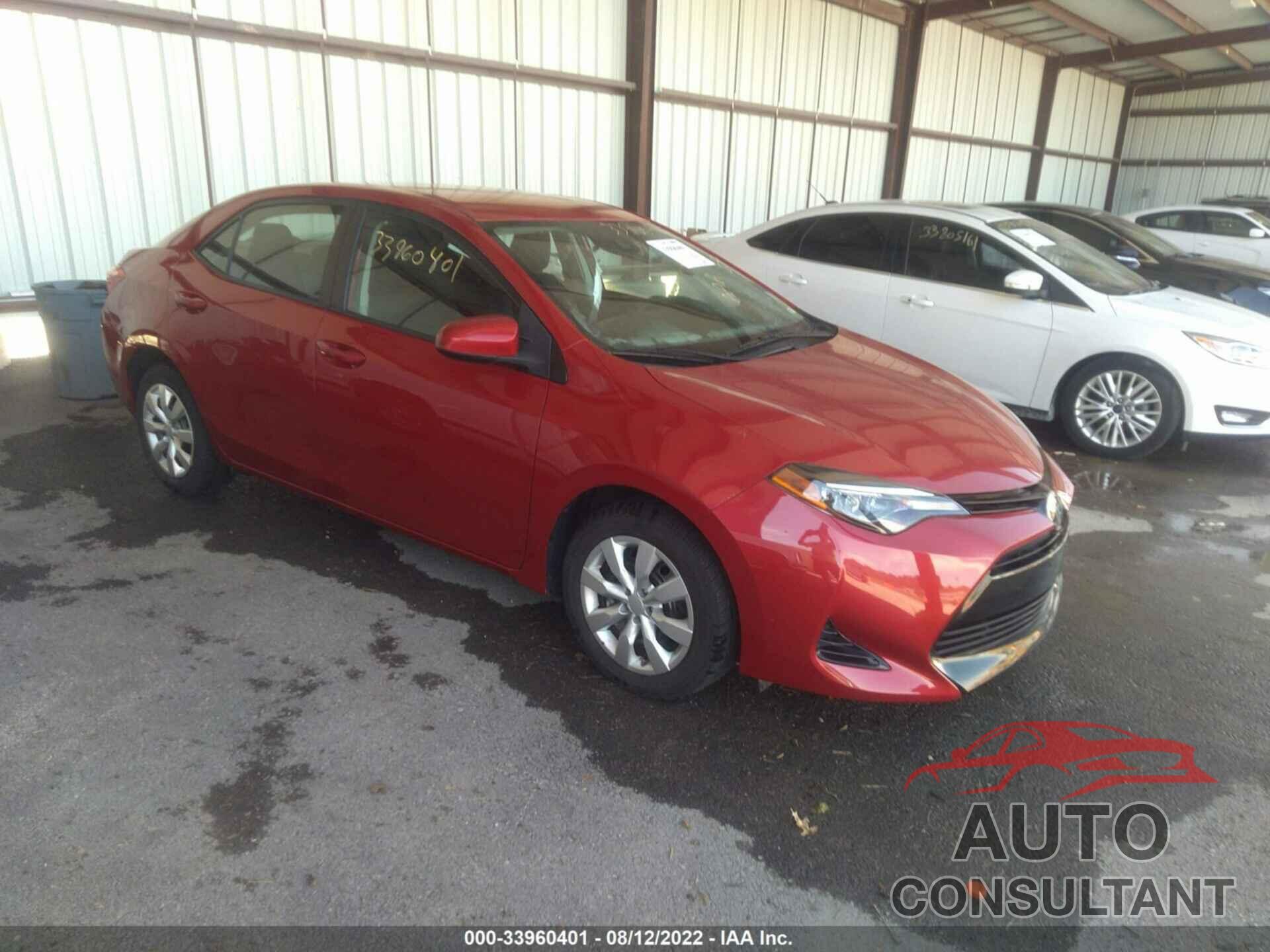 TOYOTA COROLLA 2018 - 2T1BURHE0JC124357