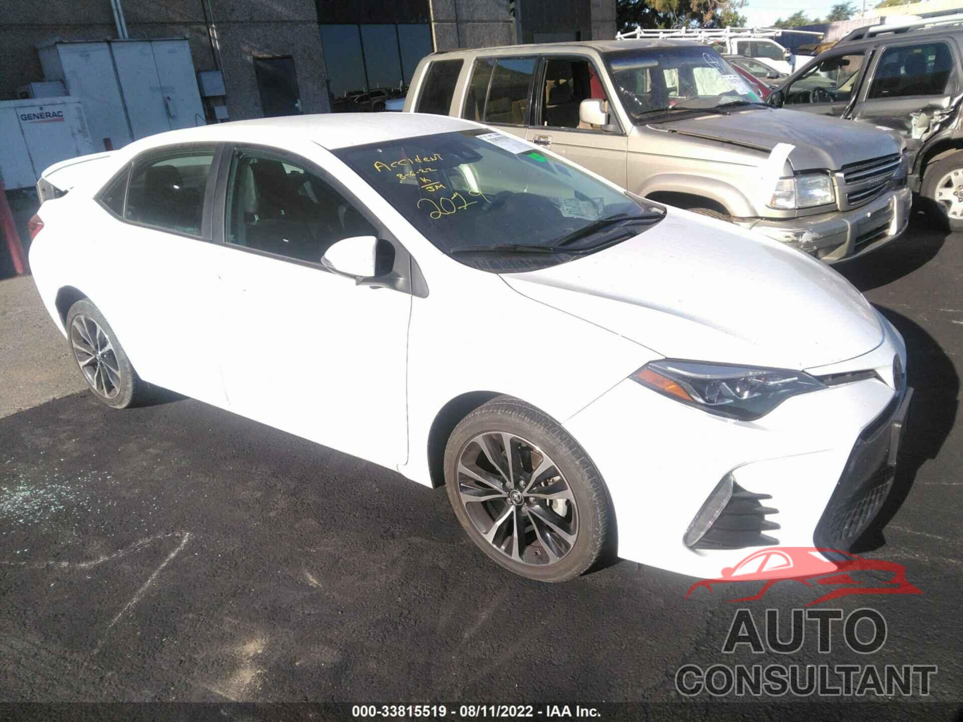 TOYOTA COROLLA 2018 - 2T1BURHE2JC087957