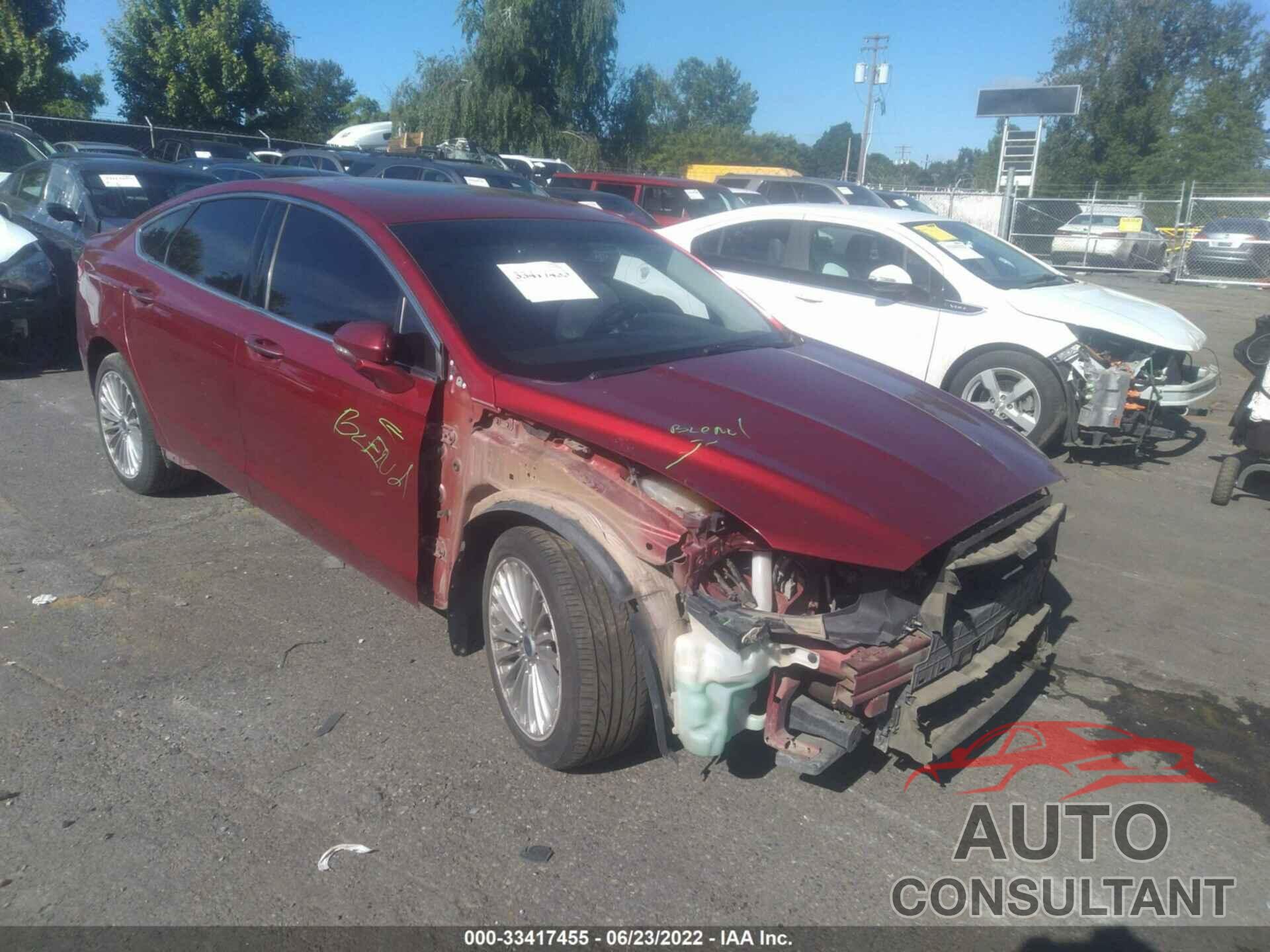 FORD FUSION 2016 - 3FA6P0K96GR263353