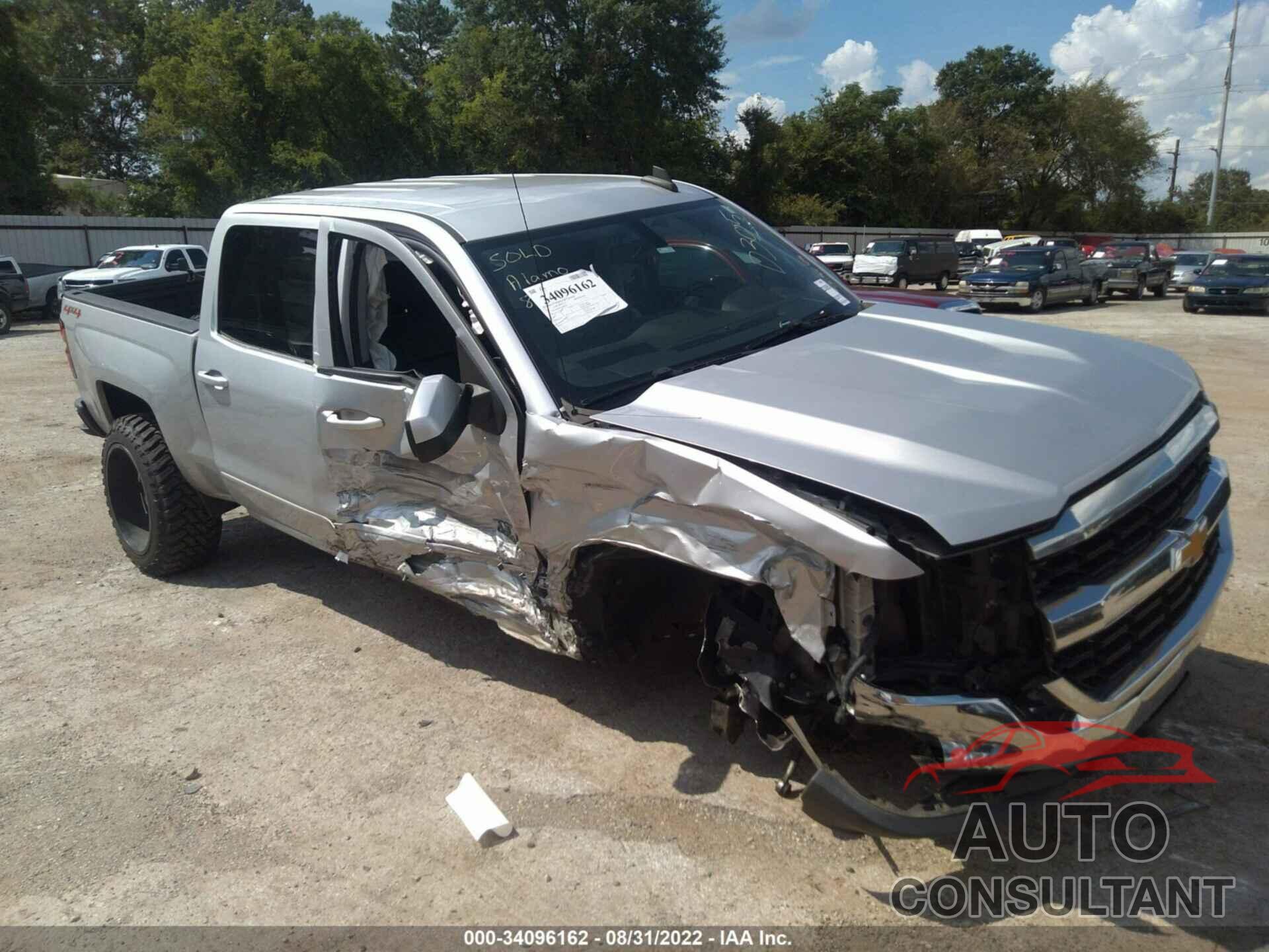 CHEVROLET SILVERADO 1500 2017 - 3GCUKREH4HG199429