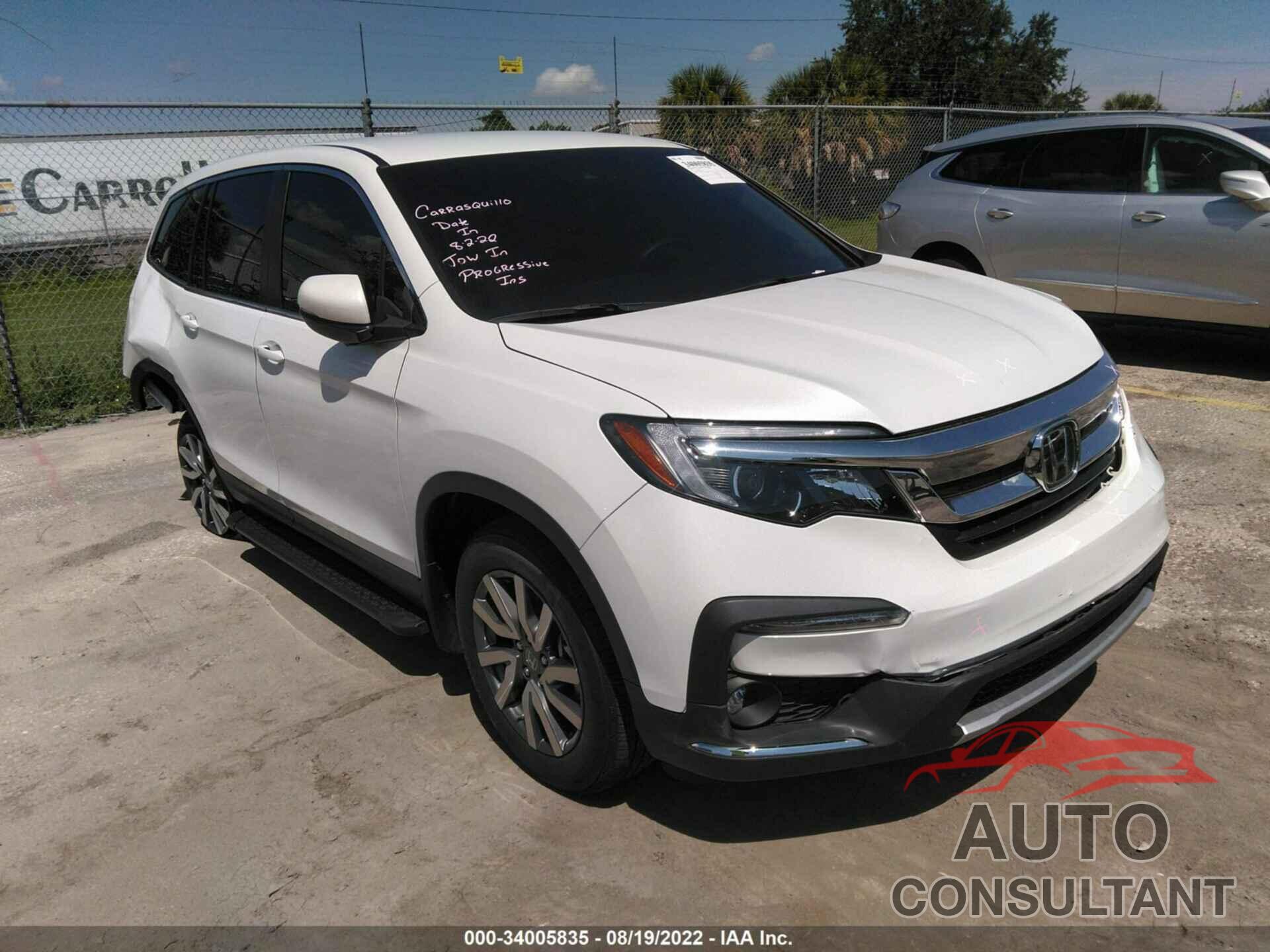 HONDA PILOT 2021 - 5FNYF5H32MB016706