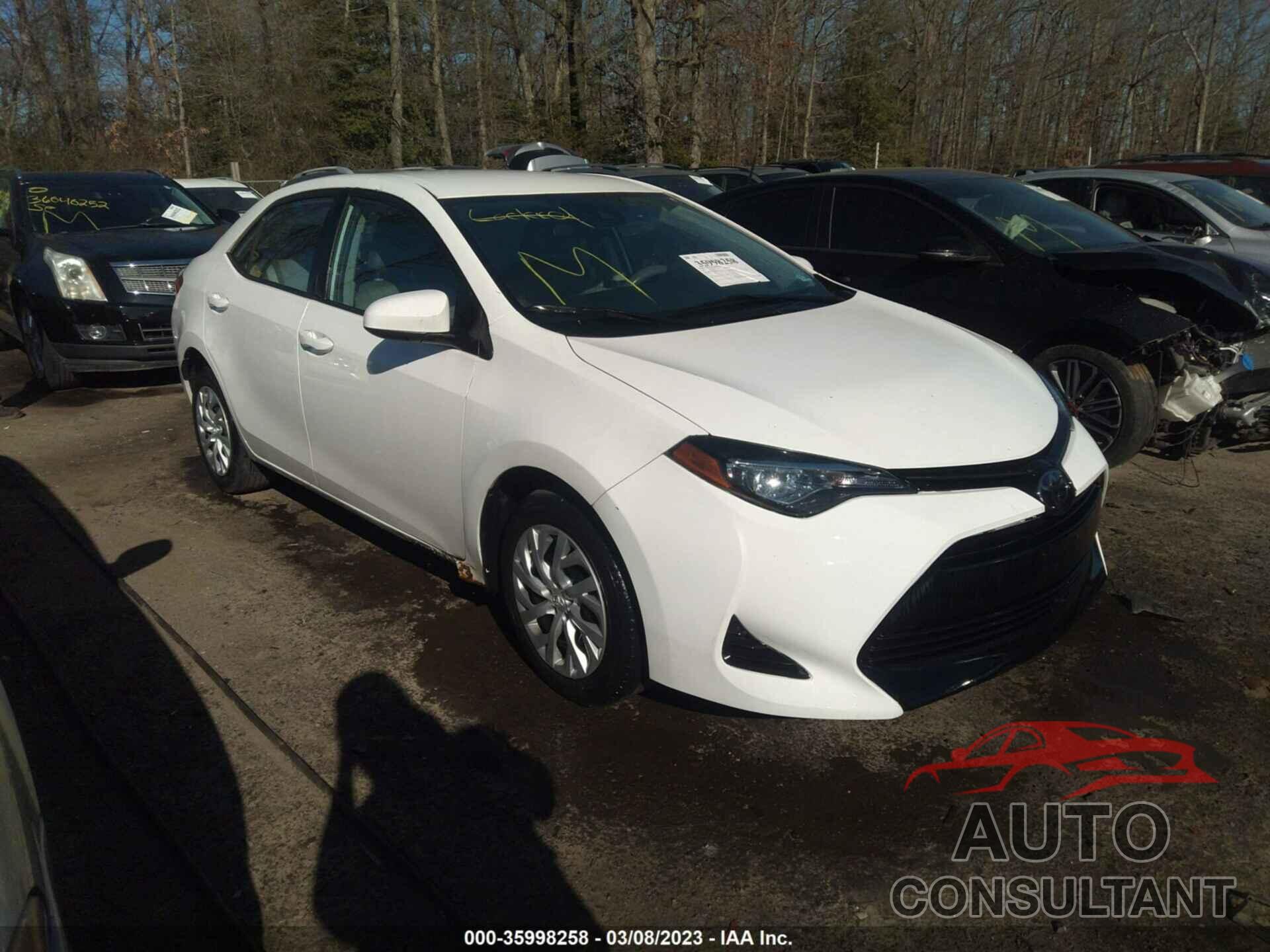 TOYOTA COROLLA 2019 - 5YFBURHE9KP862305
