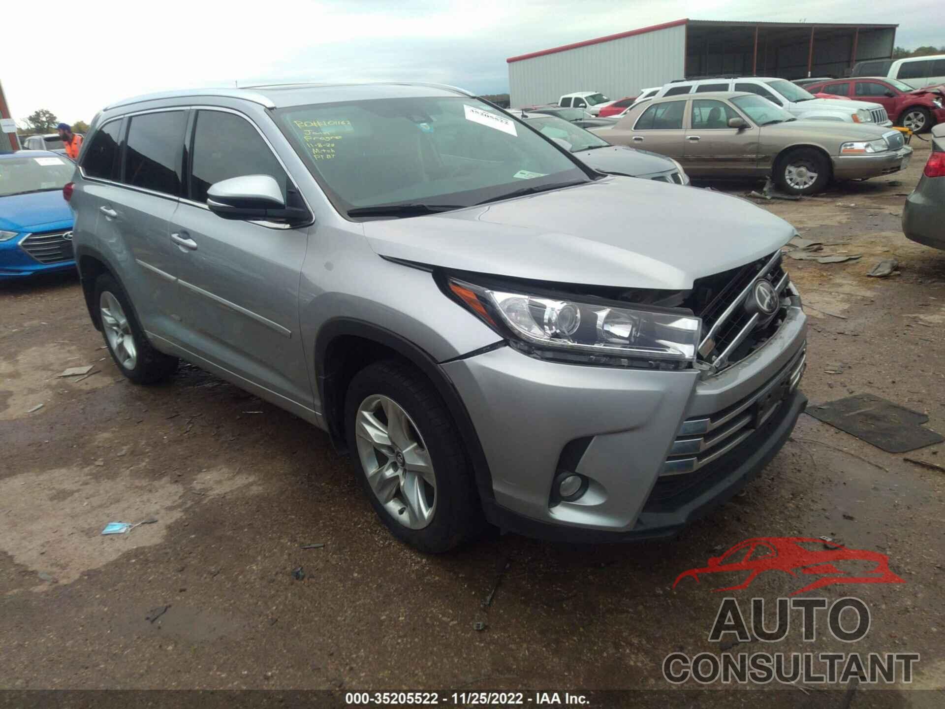 TOYOTA HIGHLANDER 2018 - 5TDYZRFH3JS237672