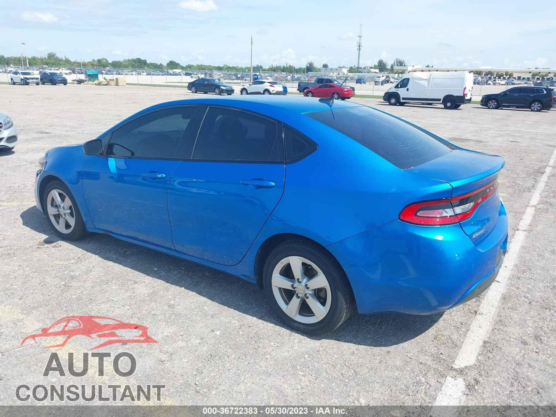 DODGE DART 2015 - 1C3CDFBB6FD315538