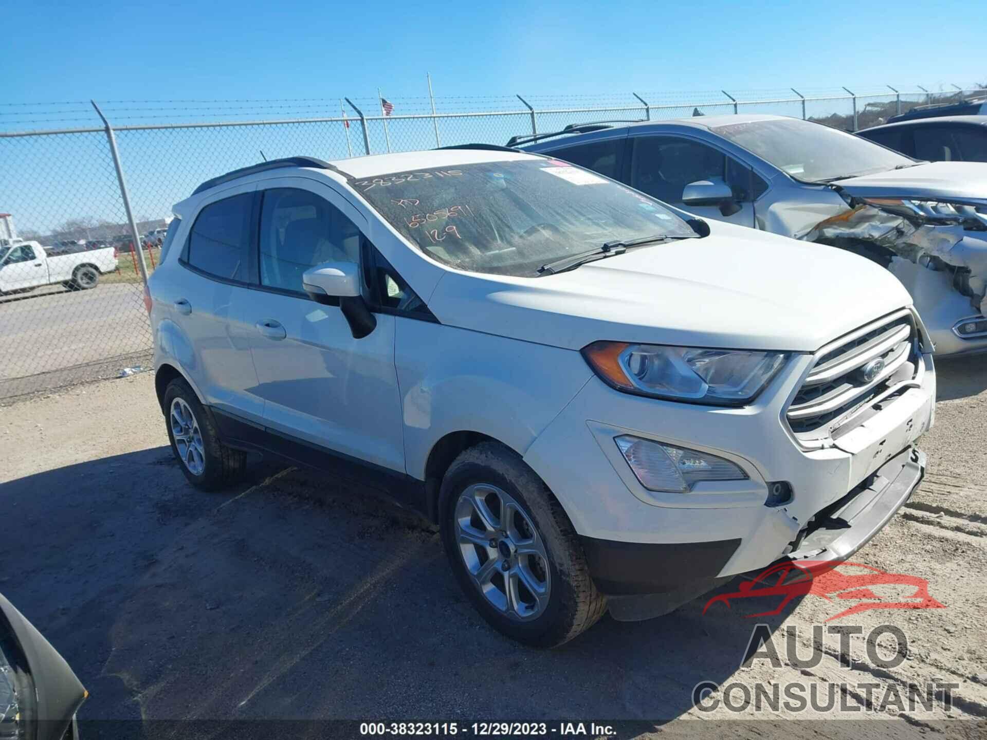 FORD ECOSPORT 2019 - MAJ3S2GE6KC295438