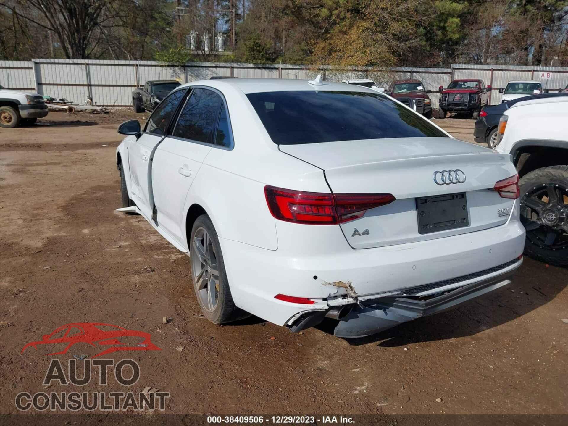 AUDI A4 2018 - WAUENAF41JA137125