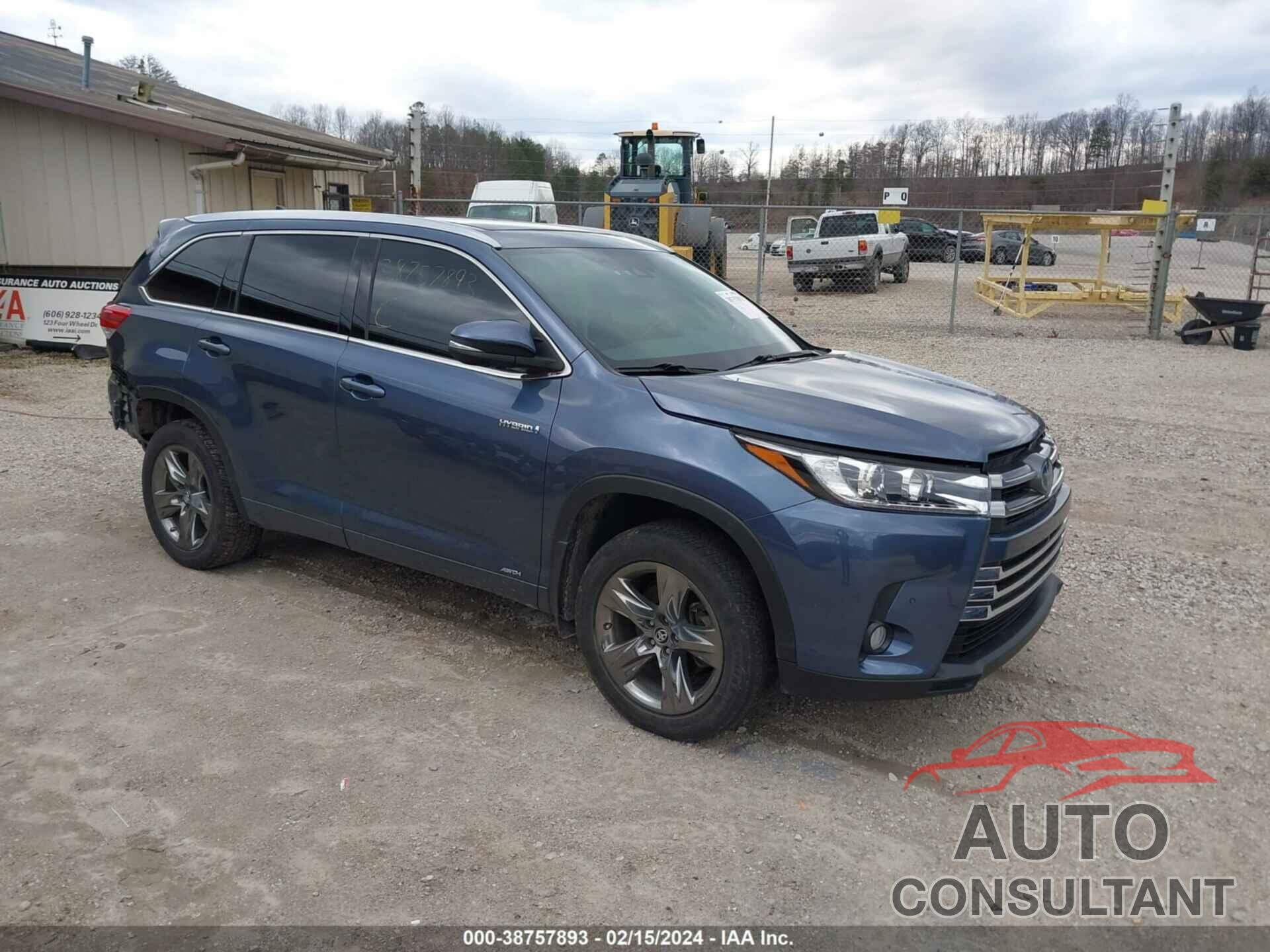 TOYOTA HIGHLANDER HYBRID 2017 - 5TDDGRFH8HS028846