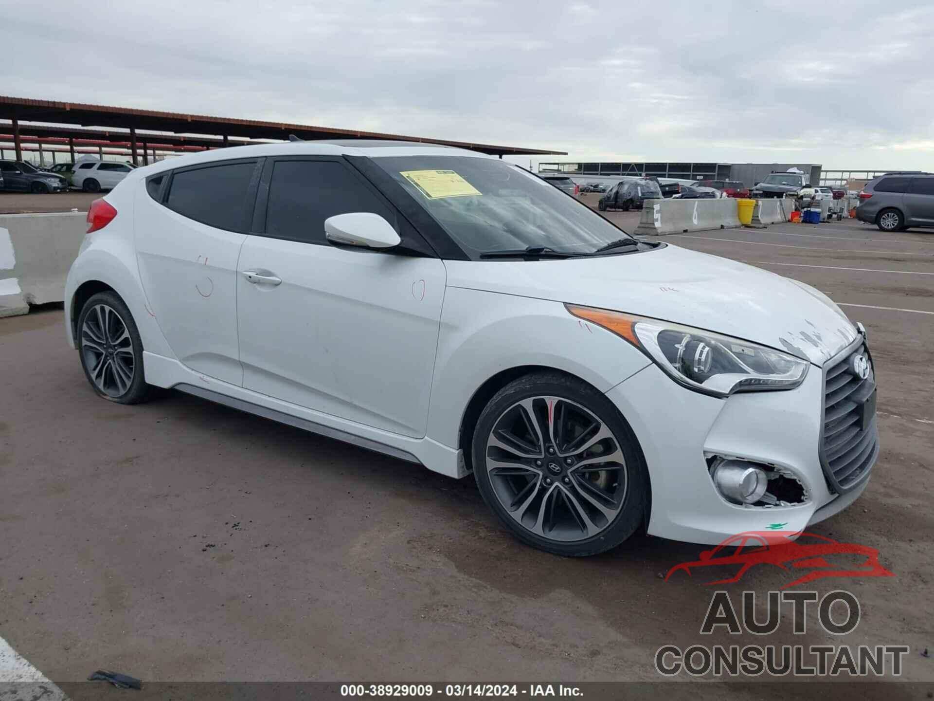 HYUNDAI VELOSTER 2016 - KMHTC6AE3GU267908