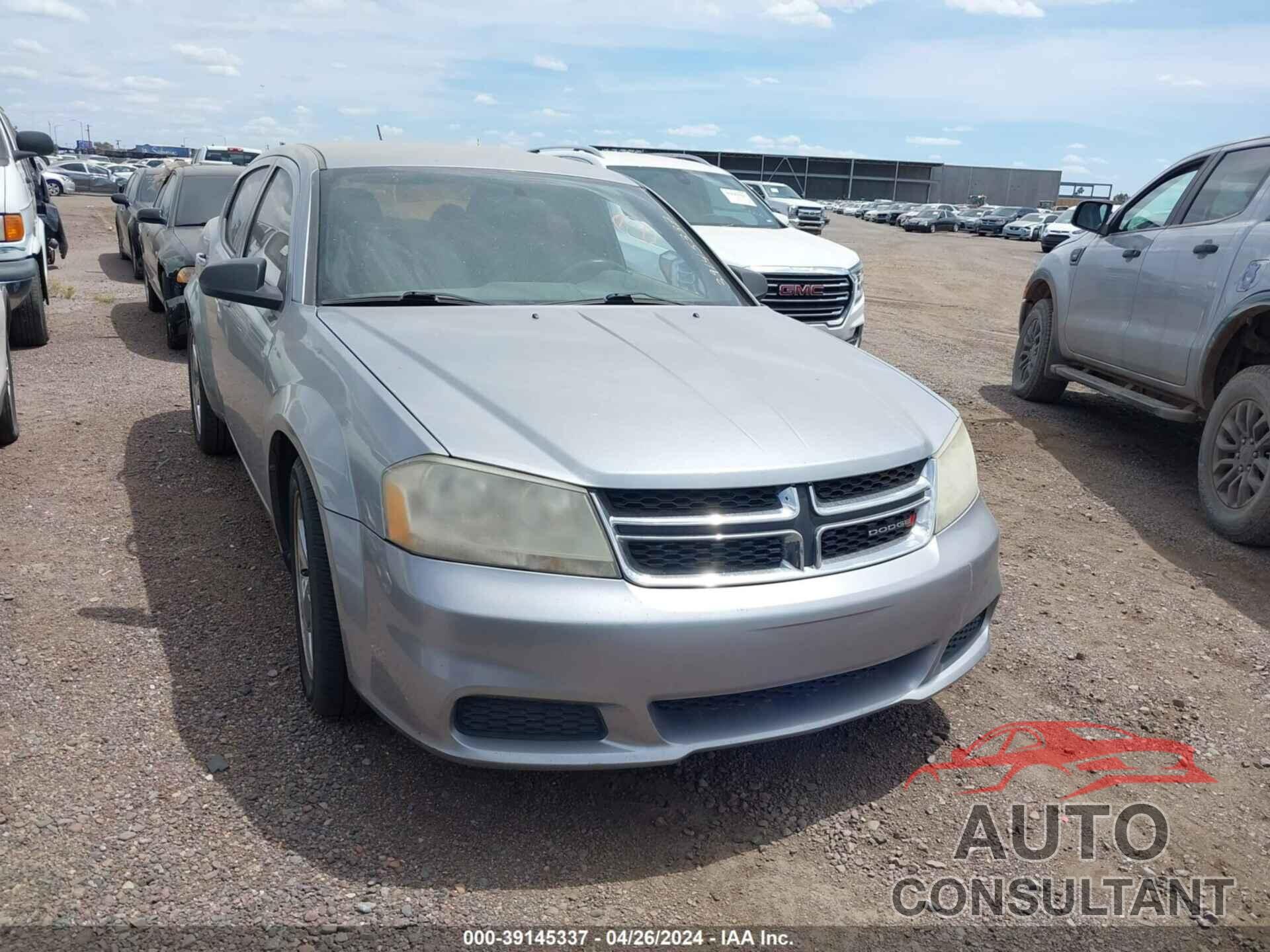 DODGE AVENGER 2013 - 1C3CDZAB9DN688535