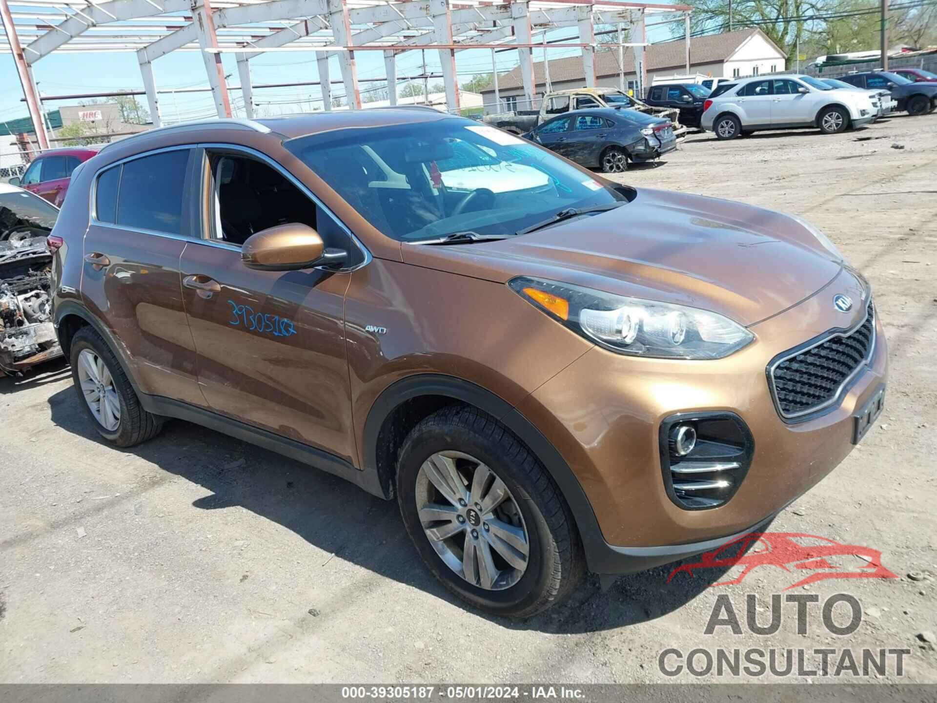 KIA SPORTAGE 2018 - KNDPMCAC9J7393647