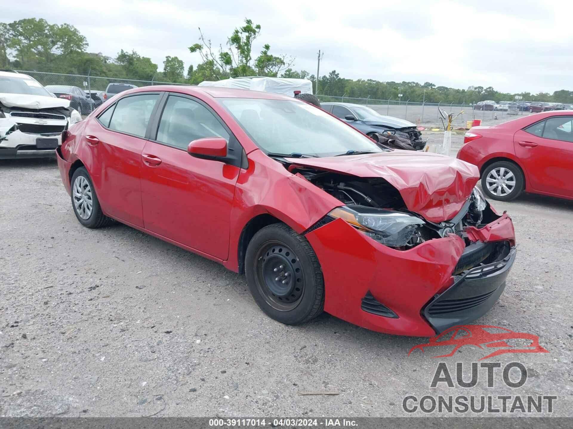 TOYOTA COROLLA 2018 - 2T1BURHE5JC977207