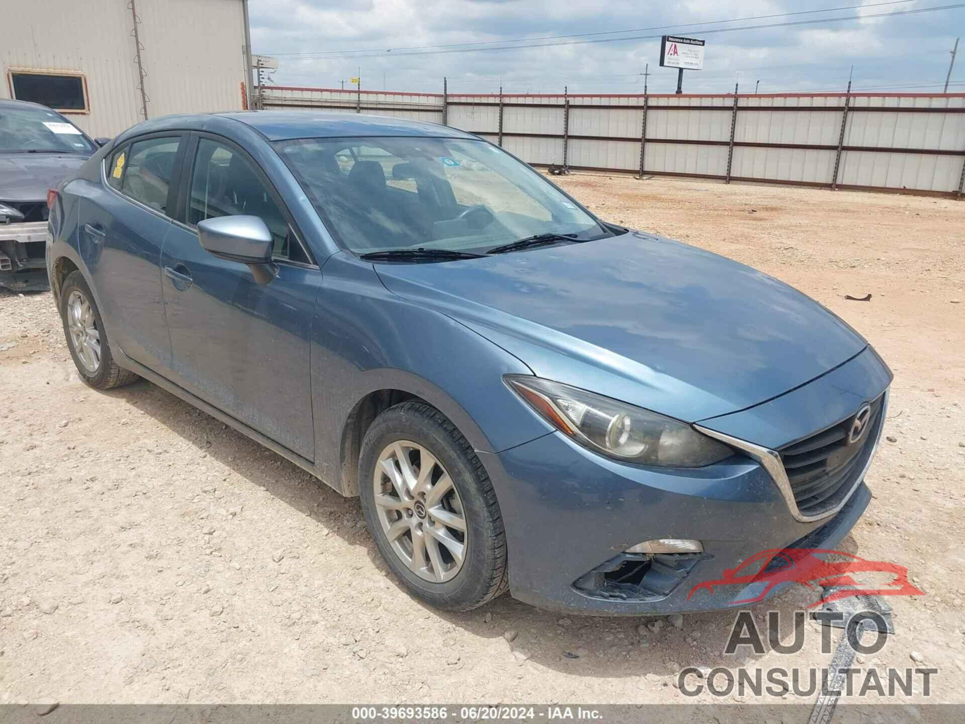 MAZDA MAZDA3 2016 - JM1BM1U73G1338118