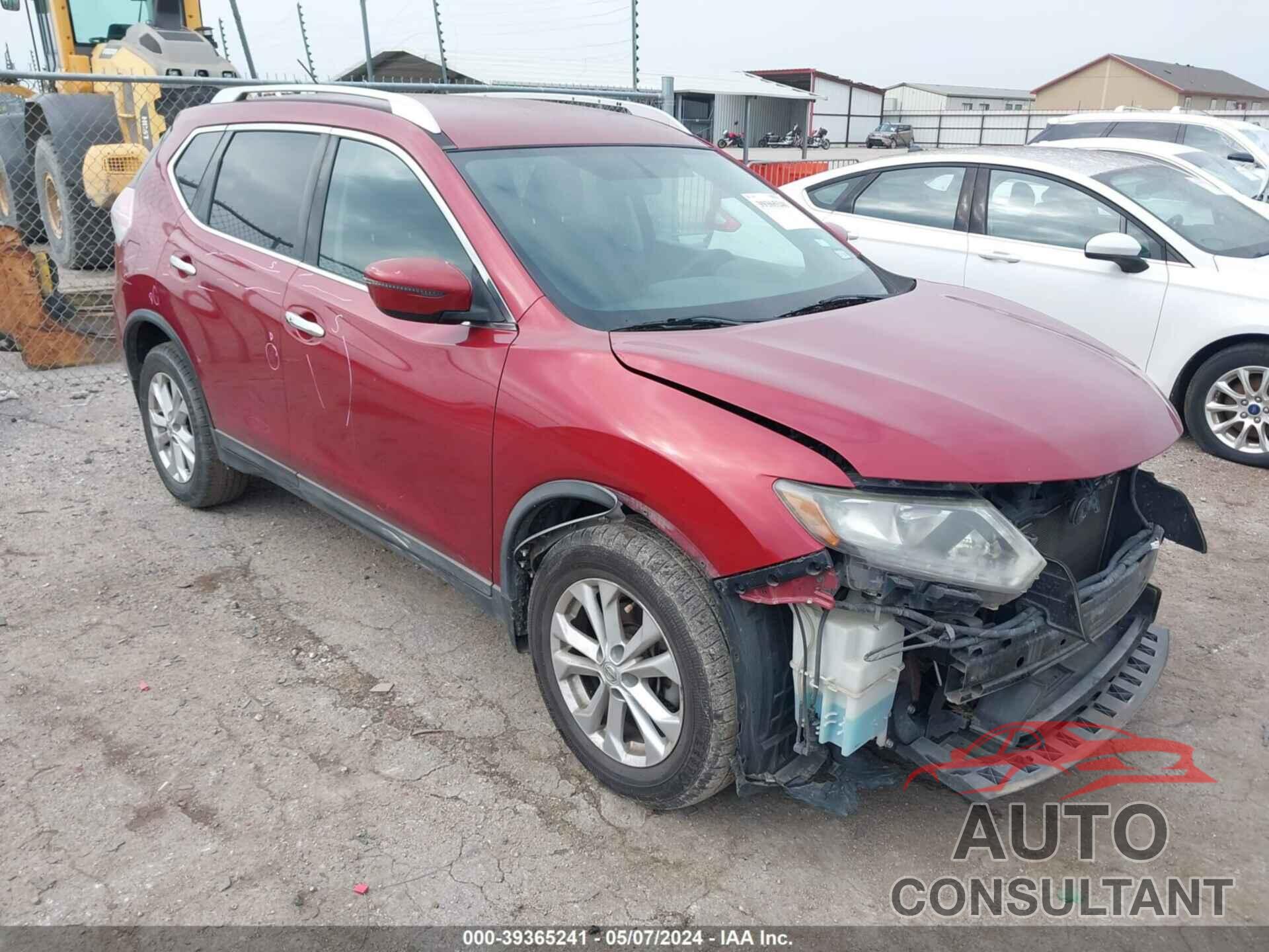 NISSAN ROGUE 2016 - KNMAT2MT3GP666928