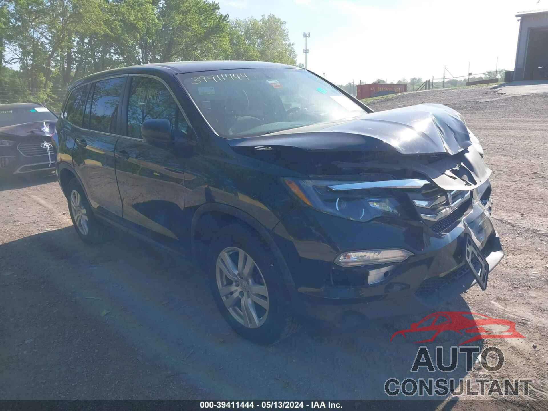 HONDA PILOT 2018 - 5FNYF6H17JB054206