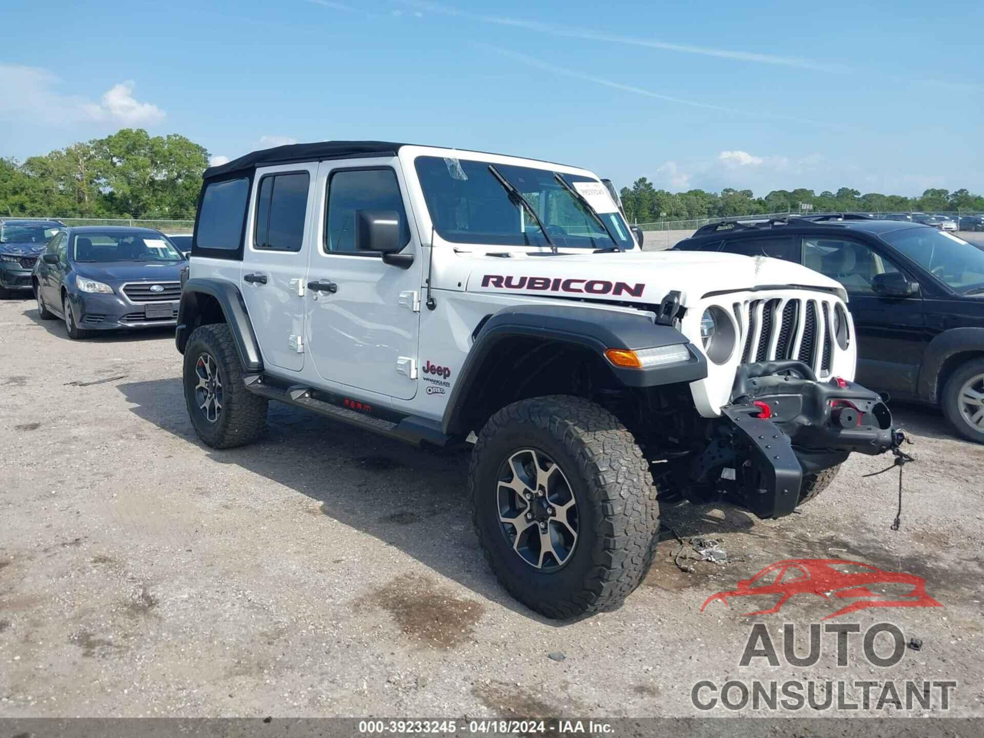 JEEP WRANGLER UNLIMITED 2019 - 1C4HJXFG0KW630047