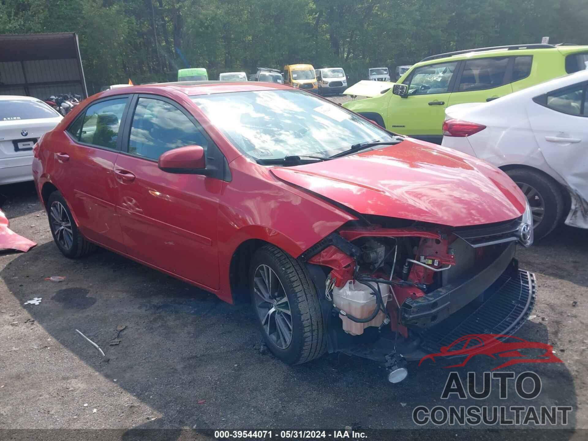 TOYOTA COROLLA 2016 - 2T1BURHE0GC590539