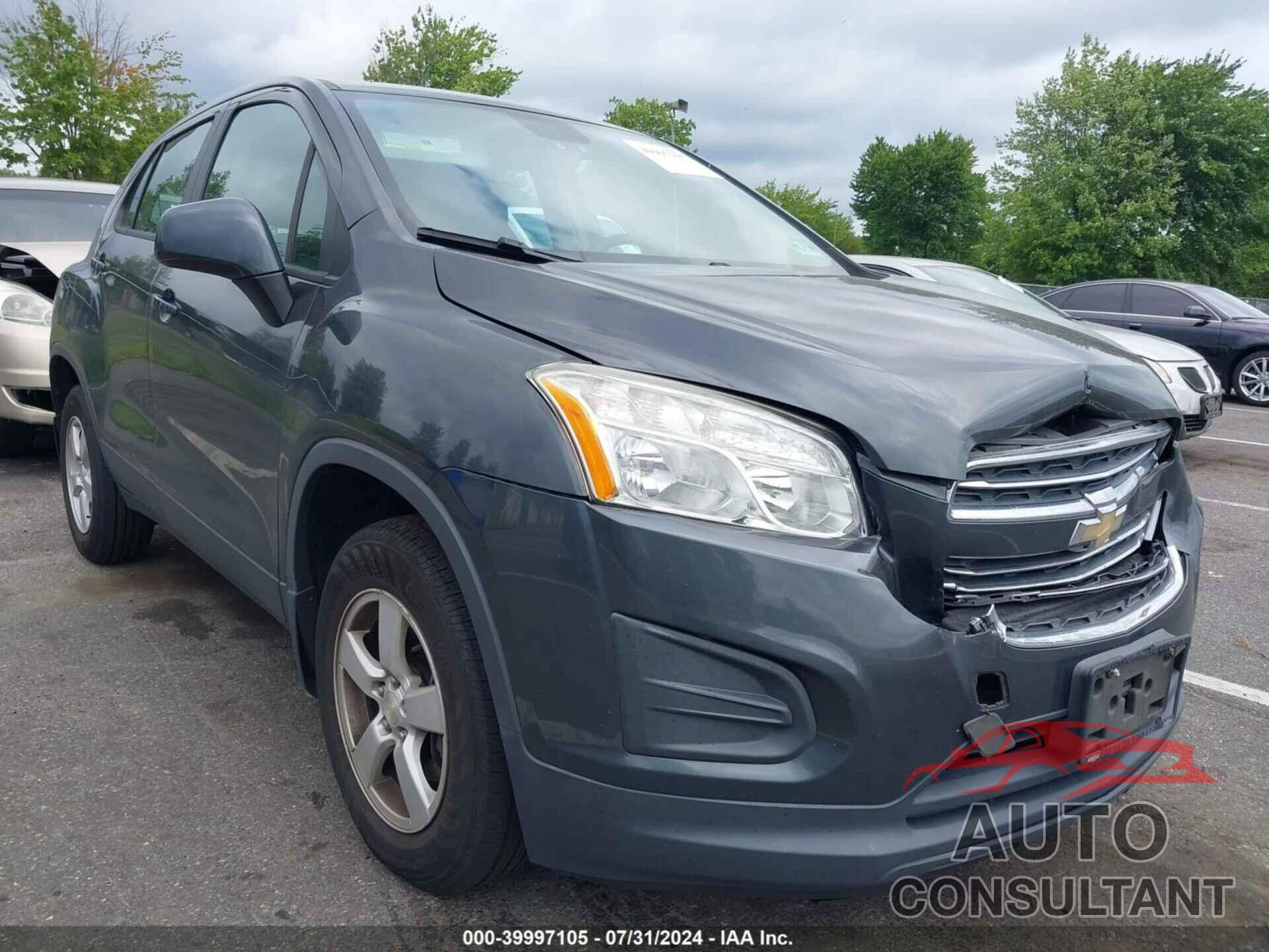 CHEVROLET TRAX 2016 - 3GNCJNSBXGL248184