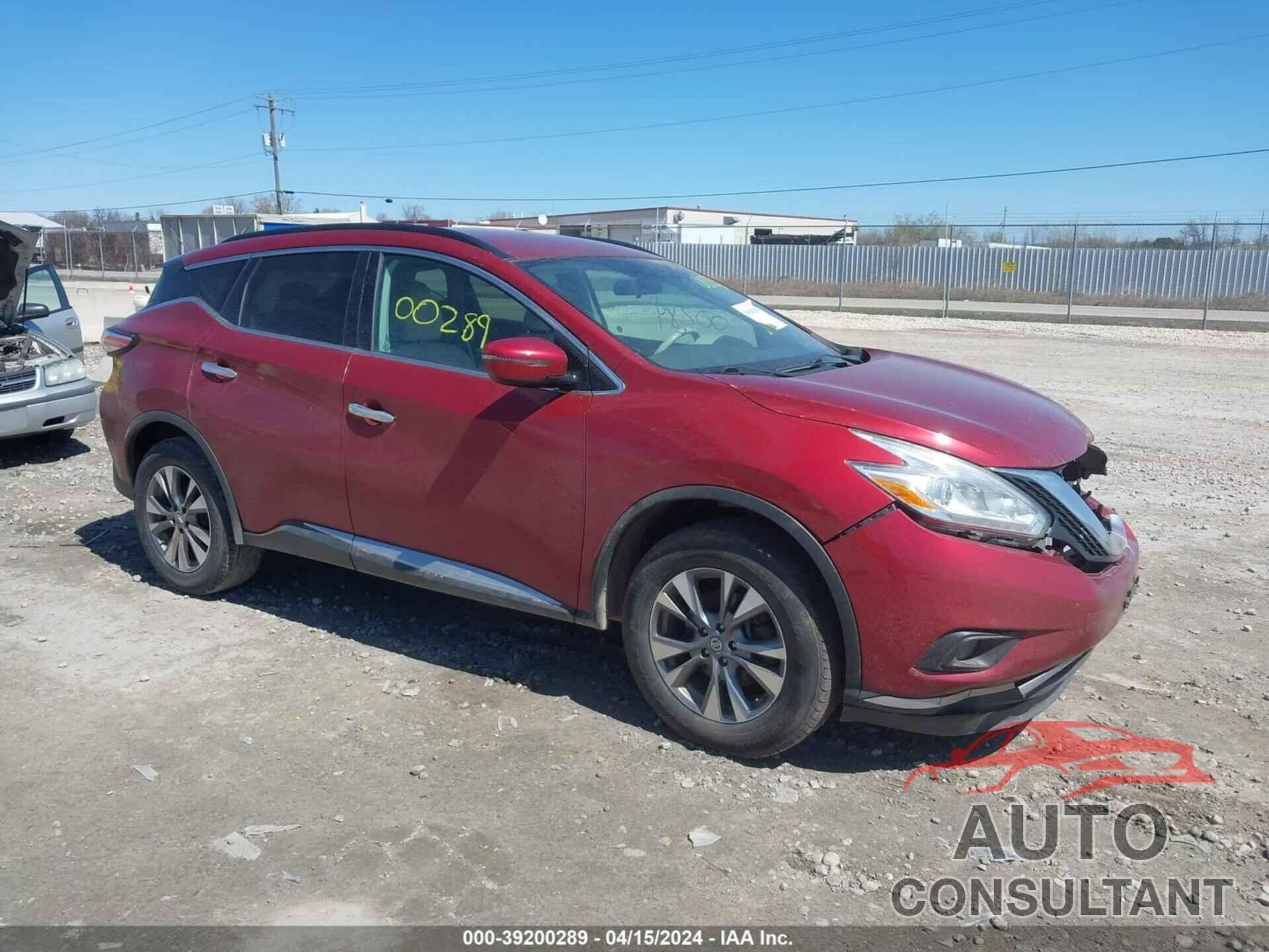 NISSAN MURANO 2017 - 5N1AZ2MGXHN108892