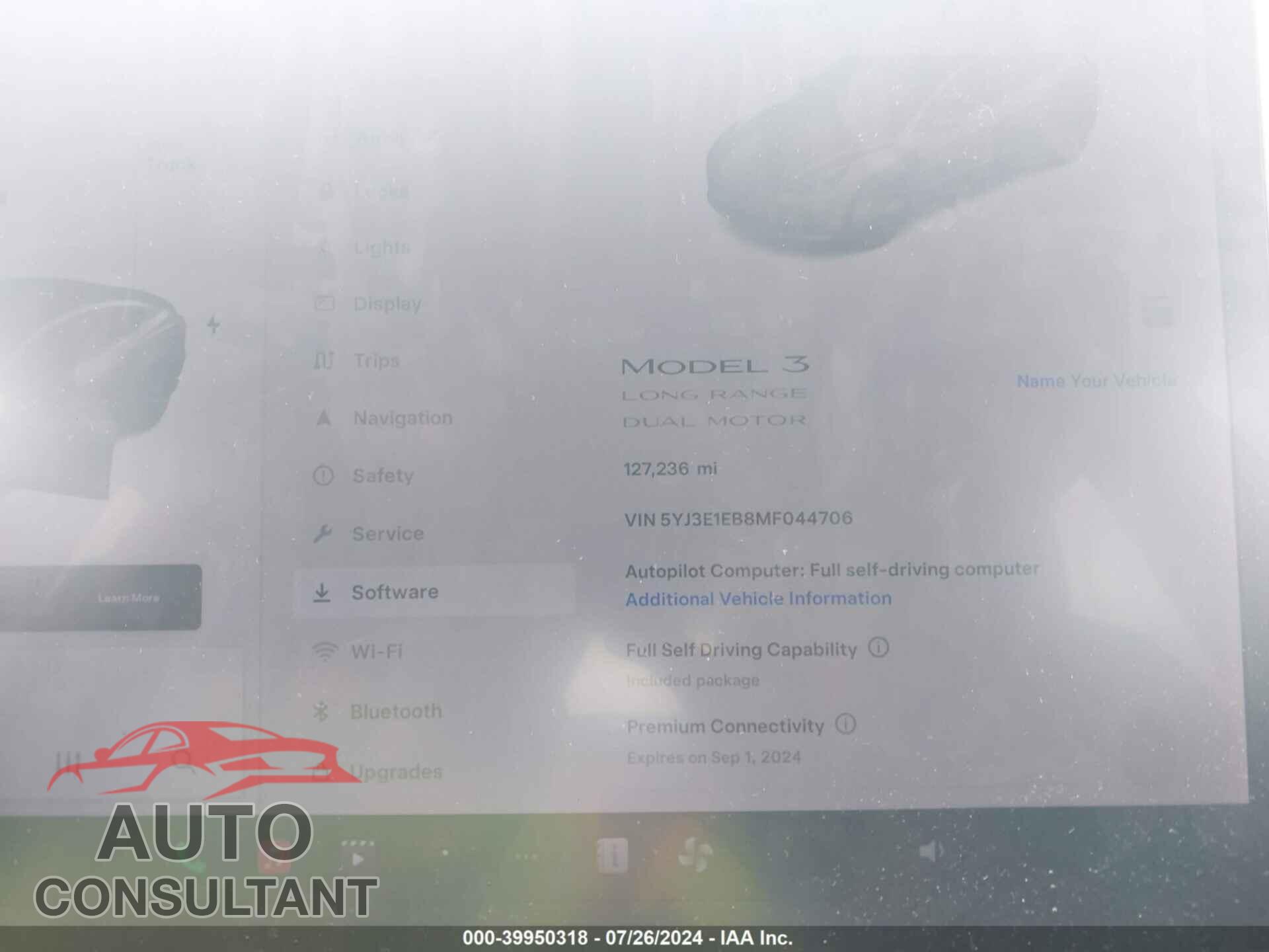 TESLA MODEL 3 2021 - 5YJ3E1EB8MF044706