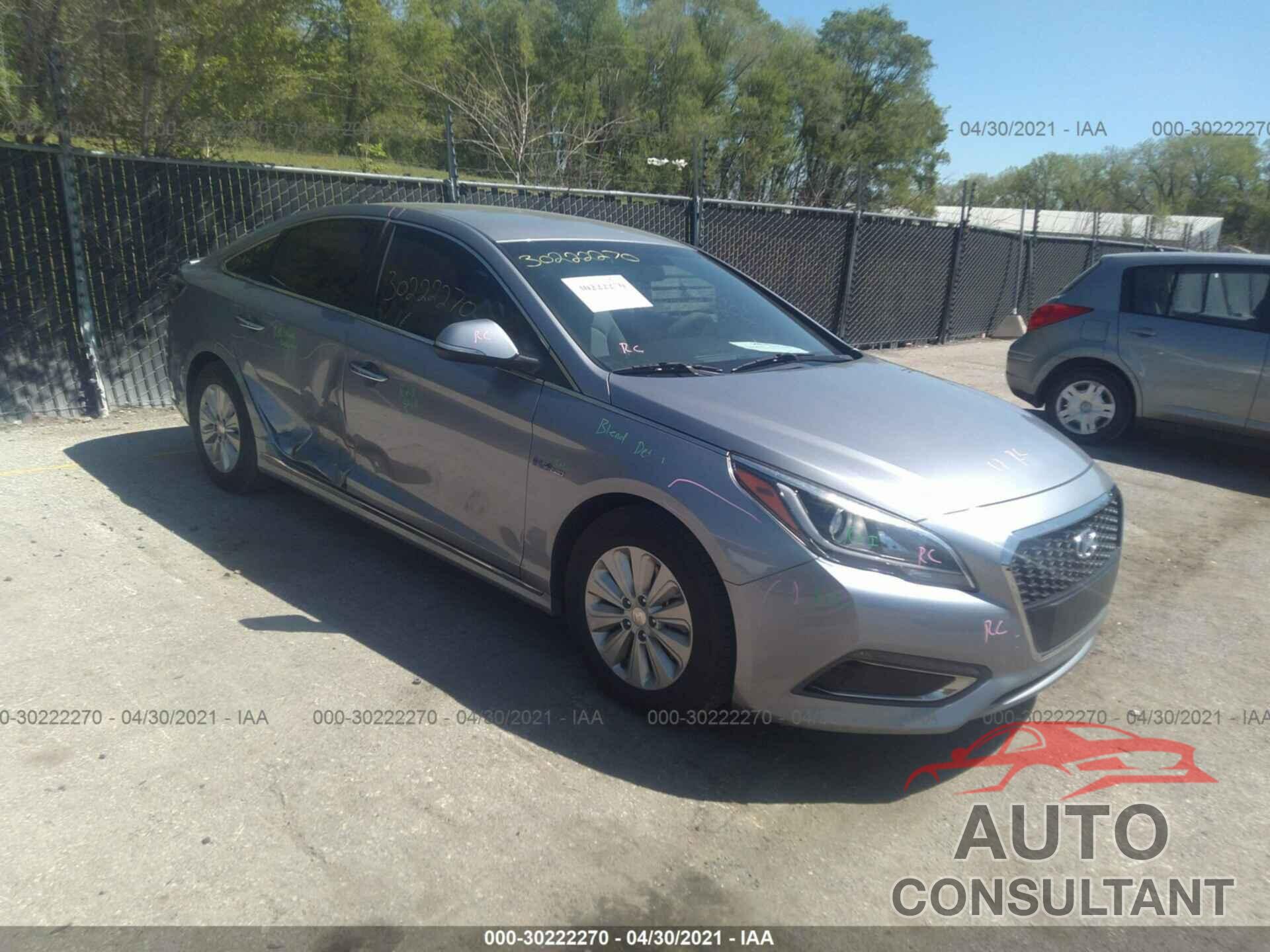 HYUNDAI SONATA HYBRID 2016 - KMHE24L15GA013595