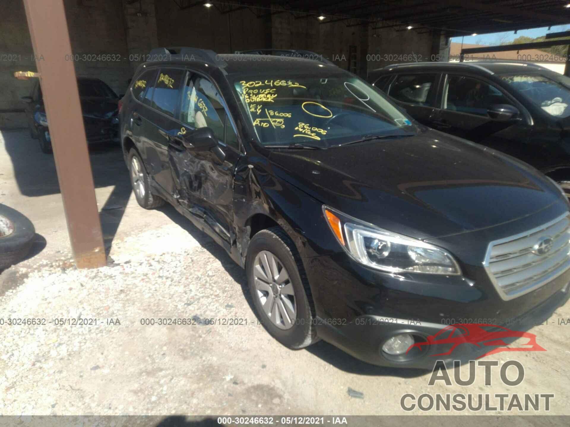 SUBARU OUTBACK 2016 - 4S4BSAFC4G3319304