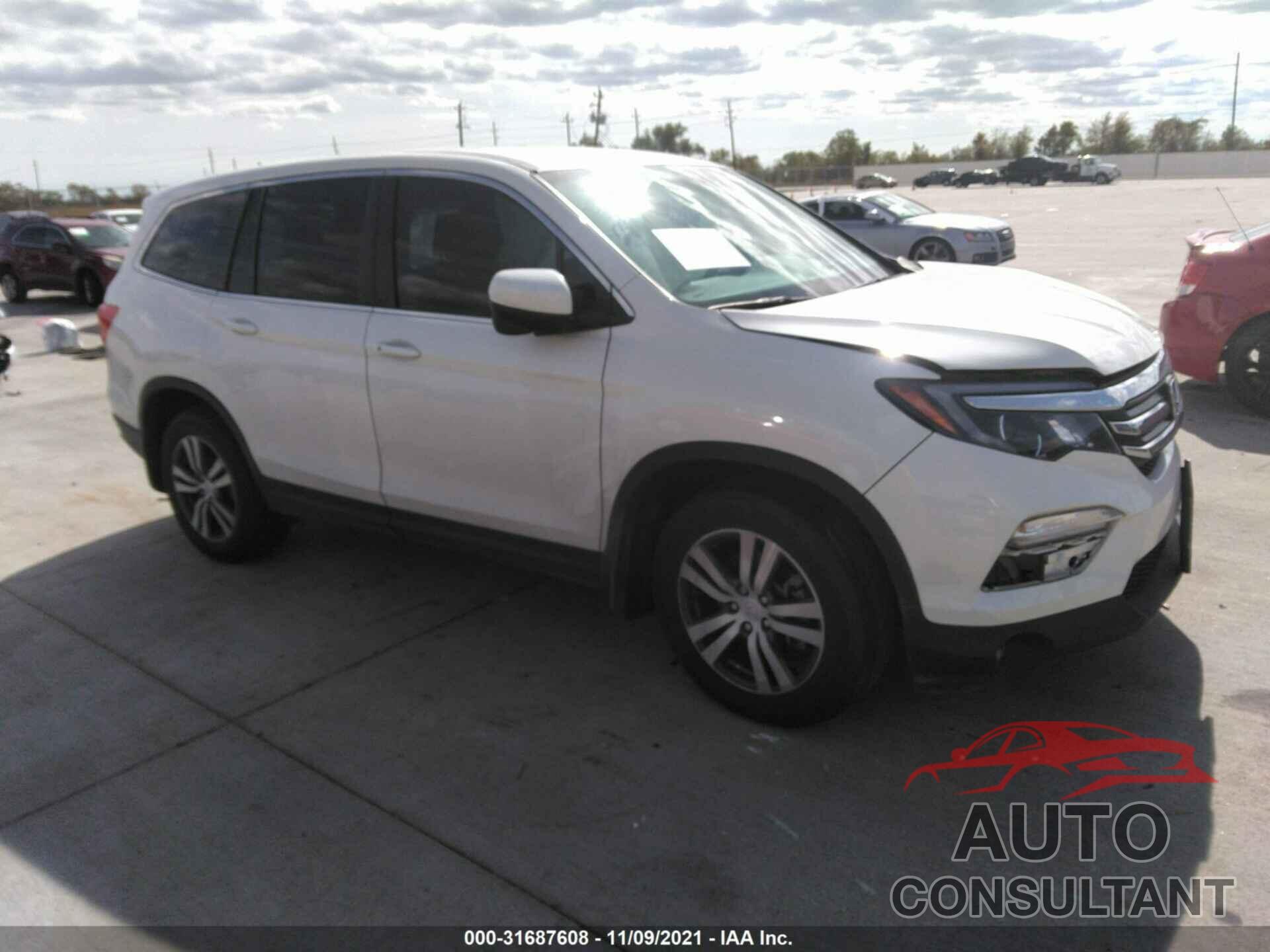 HONDA PILOT 2017 - 5FNYF5H38HB047299