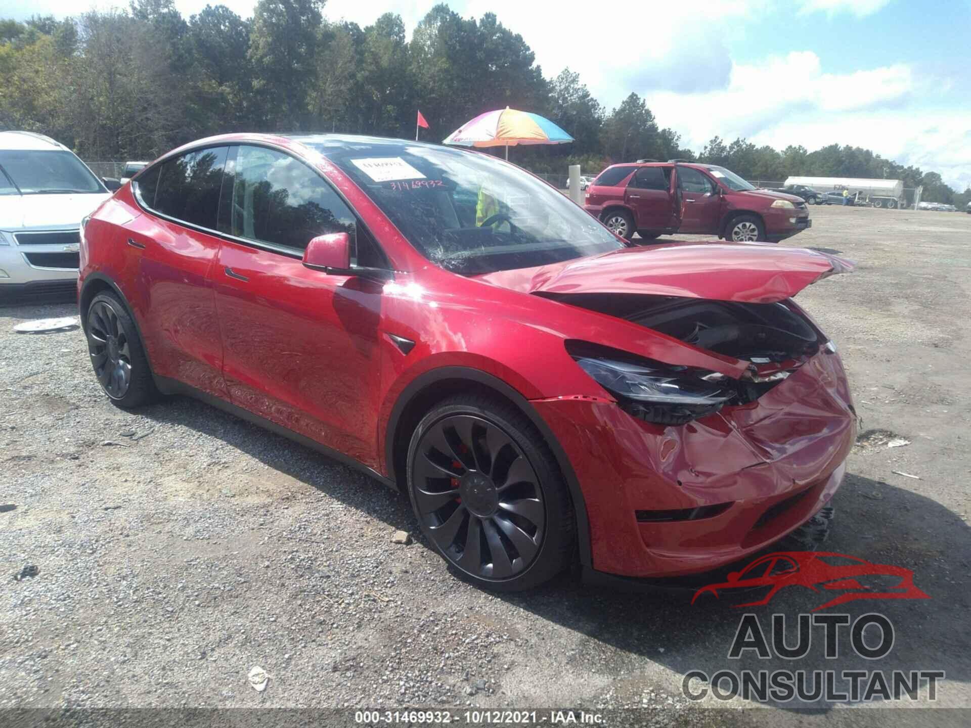 TESLA MODEL Y 2021 - 5YJYGDEF0MF257251