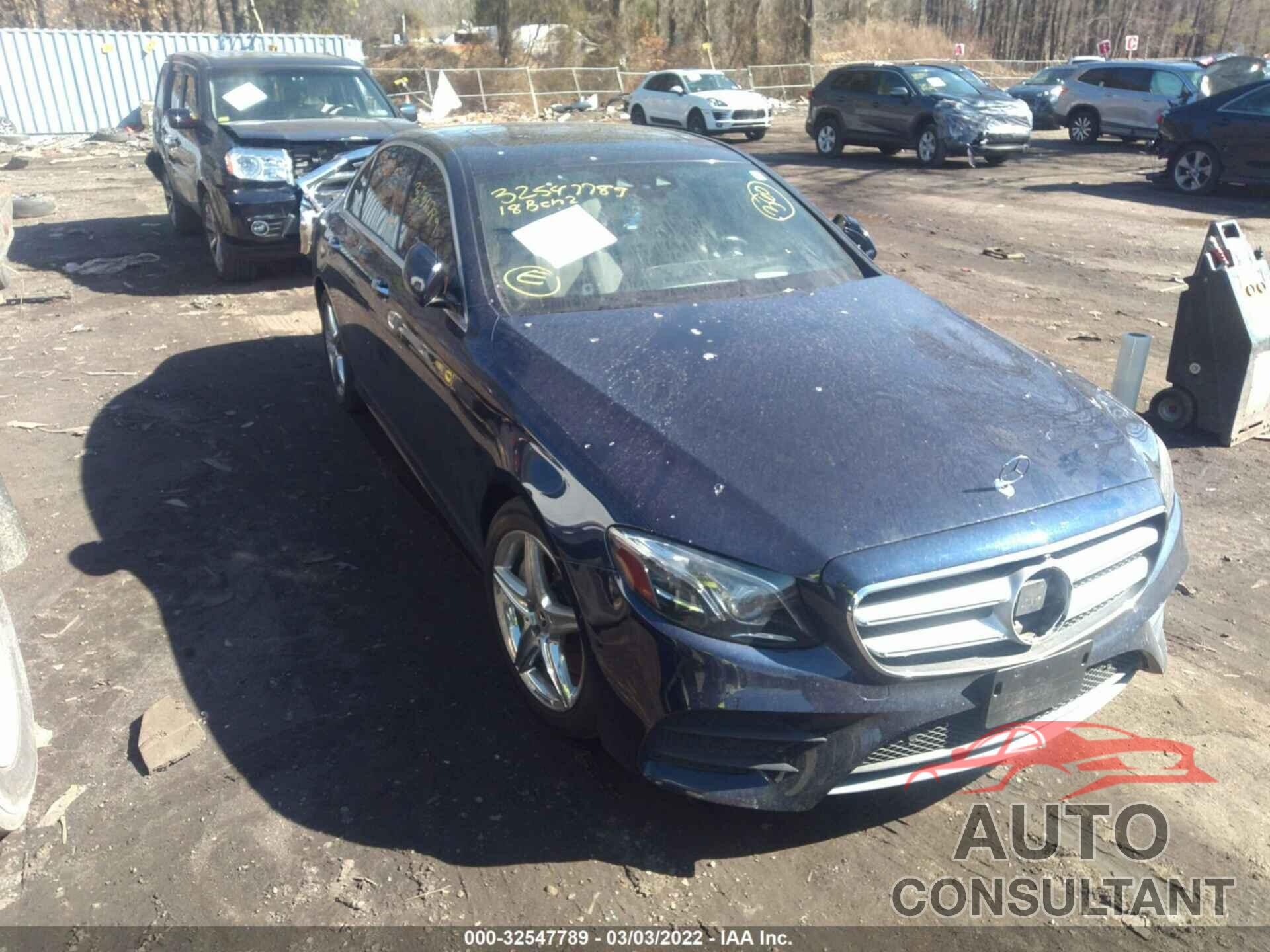 MERCEDES-BENZ E-CLASS 2018 - WDDZF4JB1JA302833