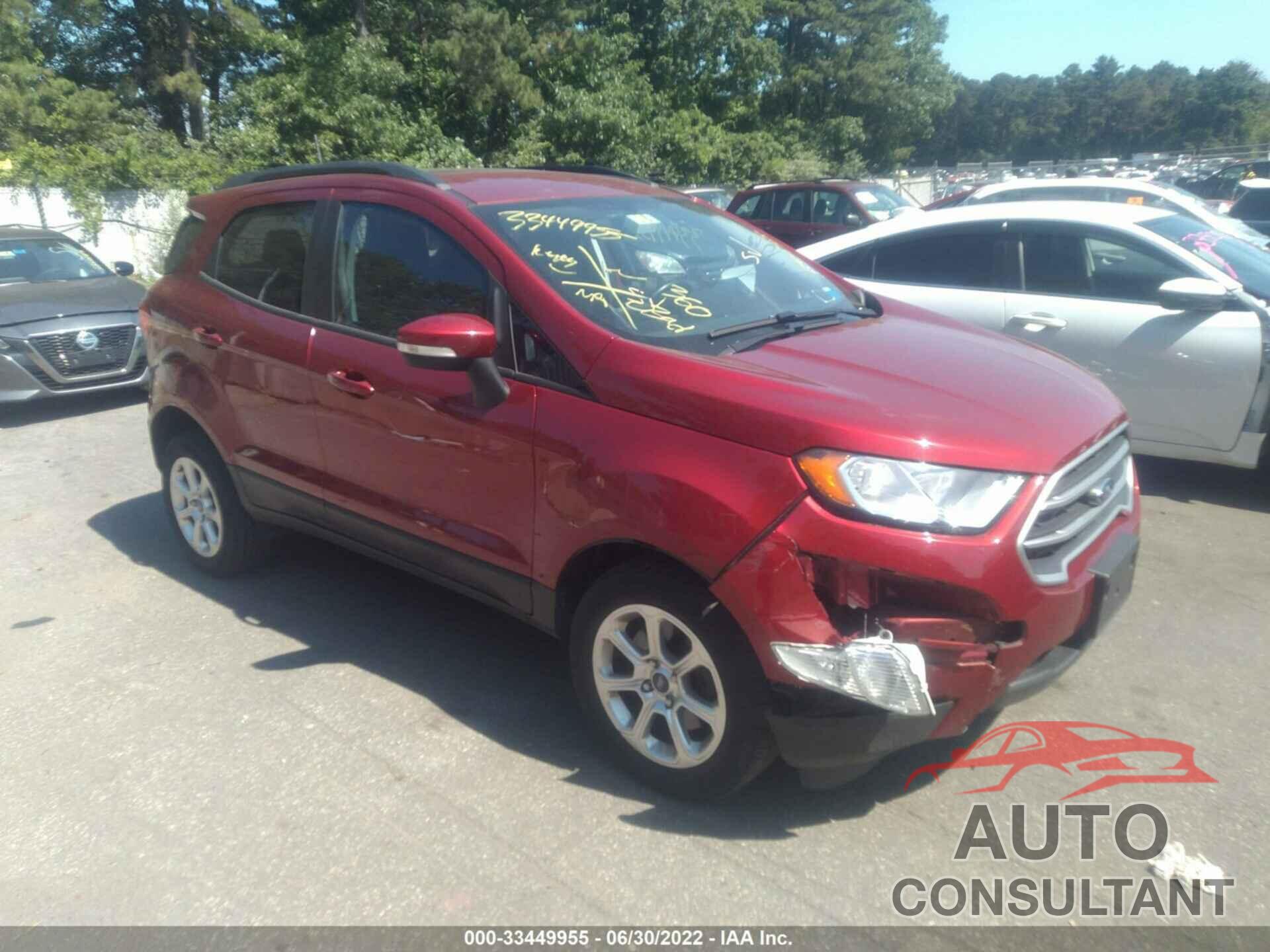 FORD ECOSPORT 2018 - MAJ6P1ULXJC206030