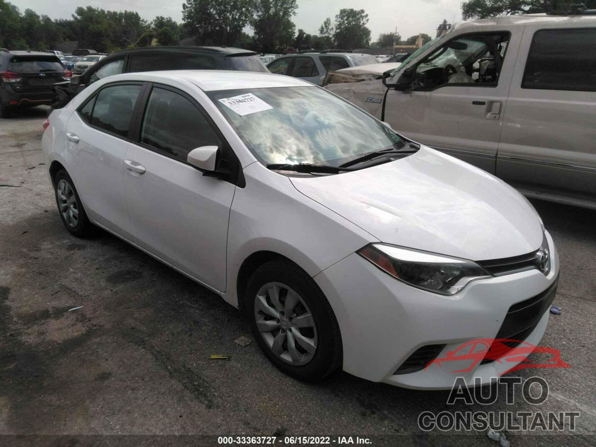 TOYOTA COROLLA 2016 - 2T1BURHE0GC655583