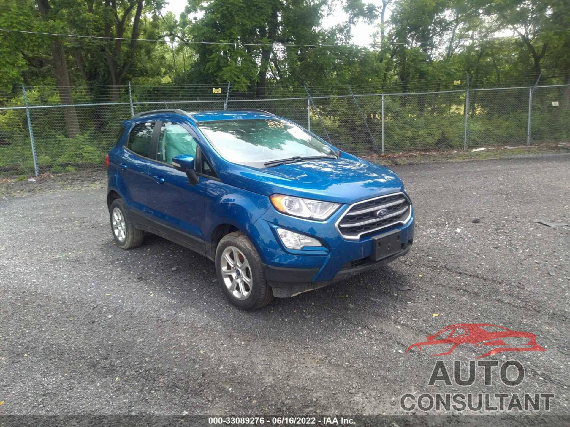 FORD ECOSPORT 2019 - MAJ6S3GL0KC270102