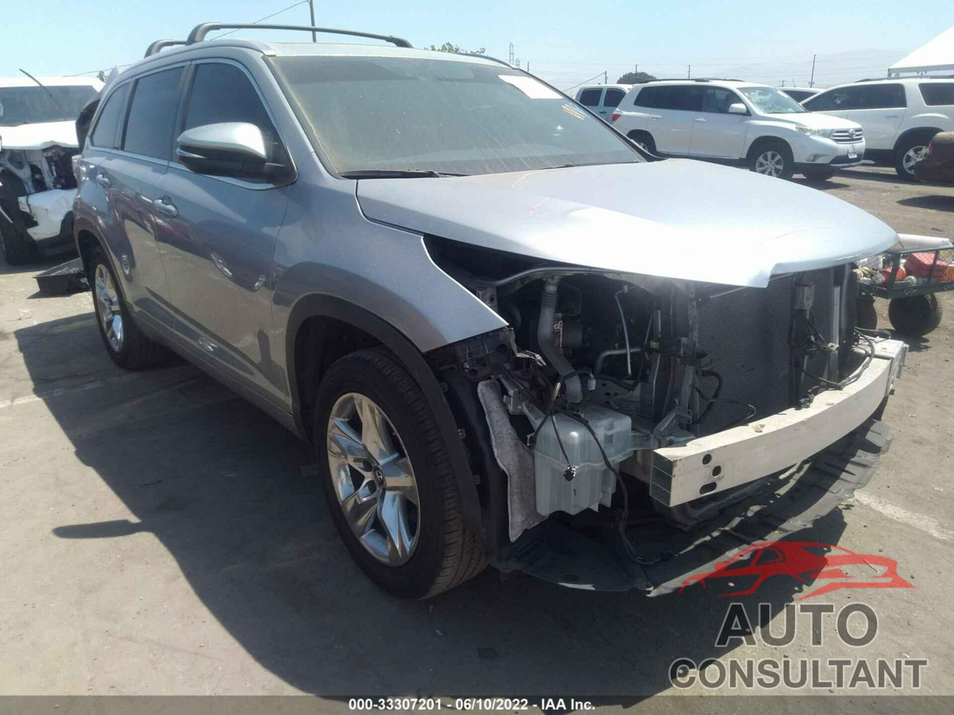 TOYOTA HIGHLANDER 2016 - 5TDYKRFH8GS164604