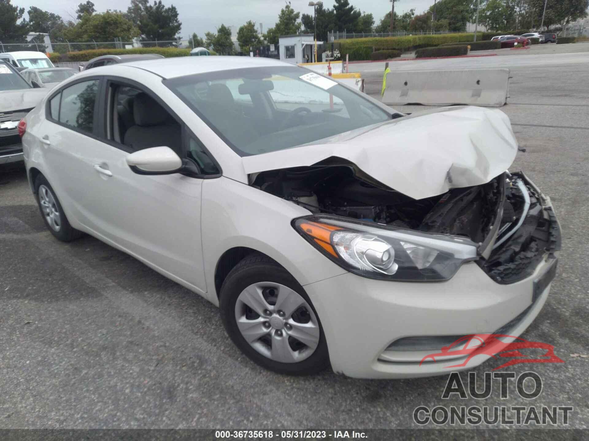 KIA FORTE 2015 - KNAFK4A6XF5337170