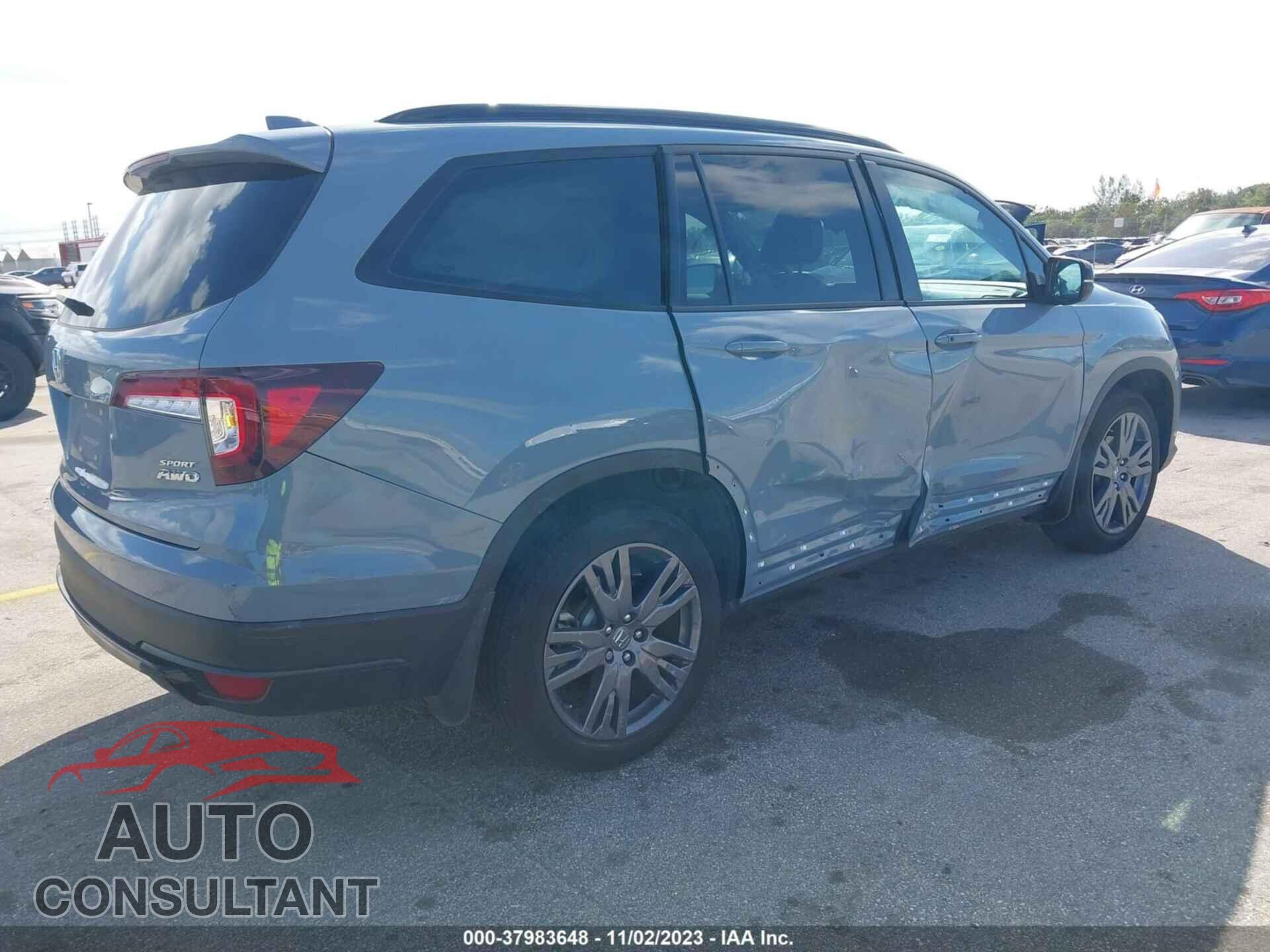 HONDA PILOT 2022 - 5FNYF6H36NB102866