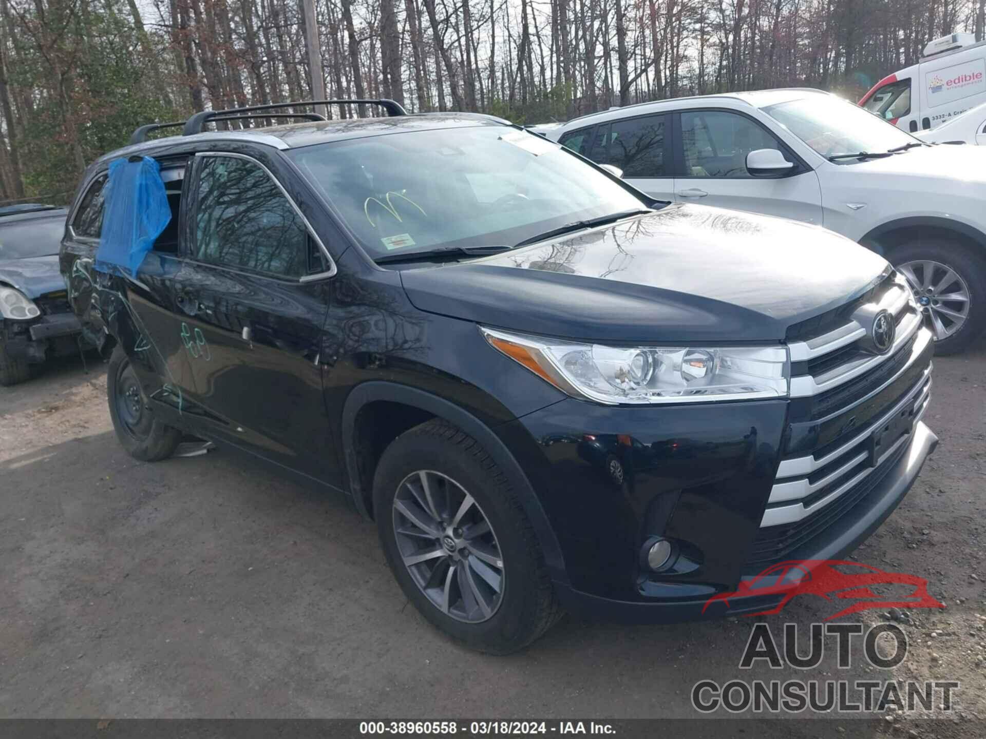 TOYOTA HIGHLANDER 2019 - 5TDJZRFH6KS597215